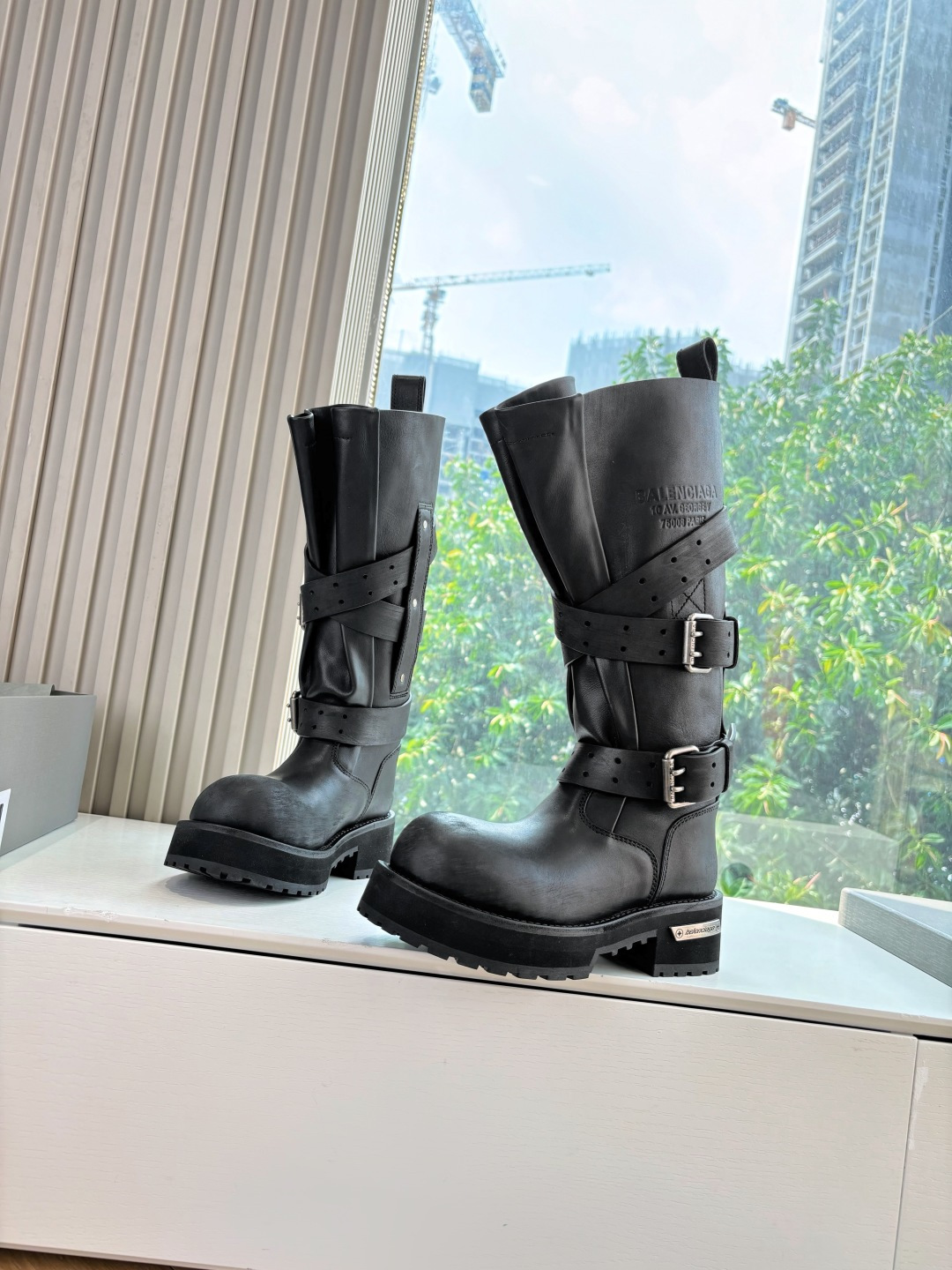Balenciaga Female Boots Real Leather M-l