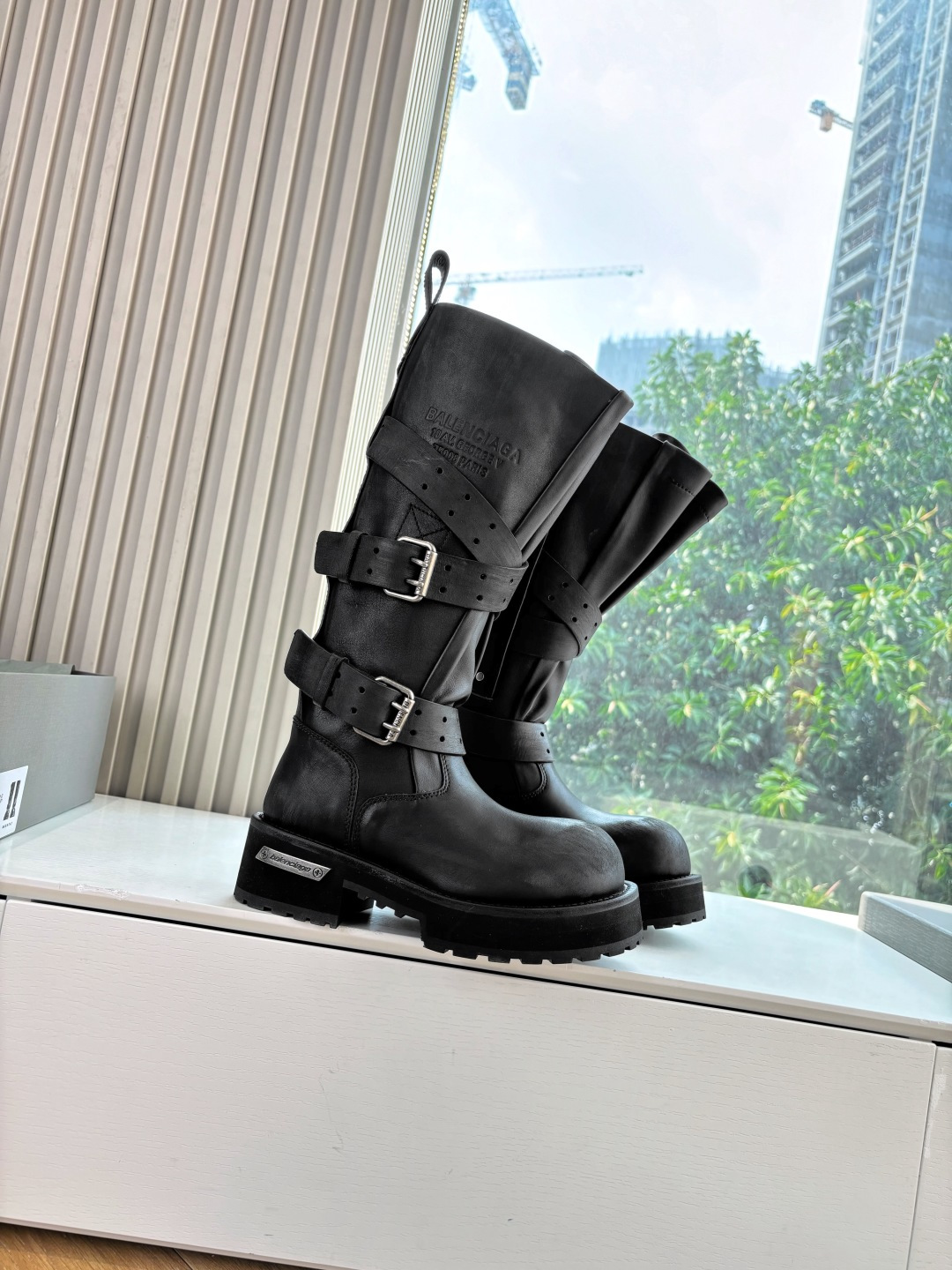 Balenciaga Female Boots Real Leather M-l