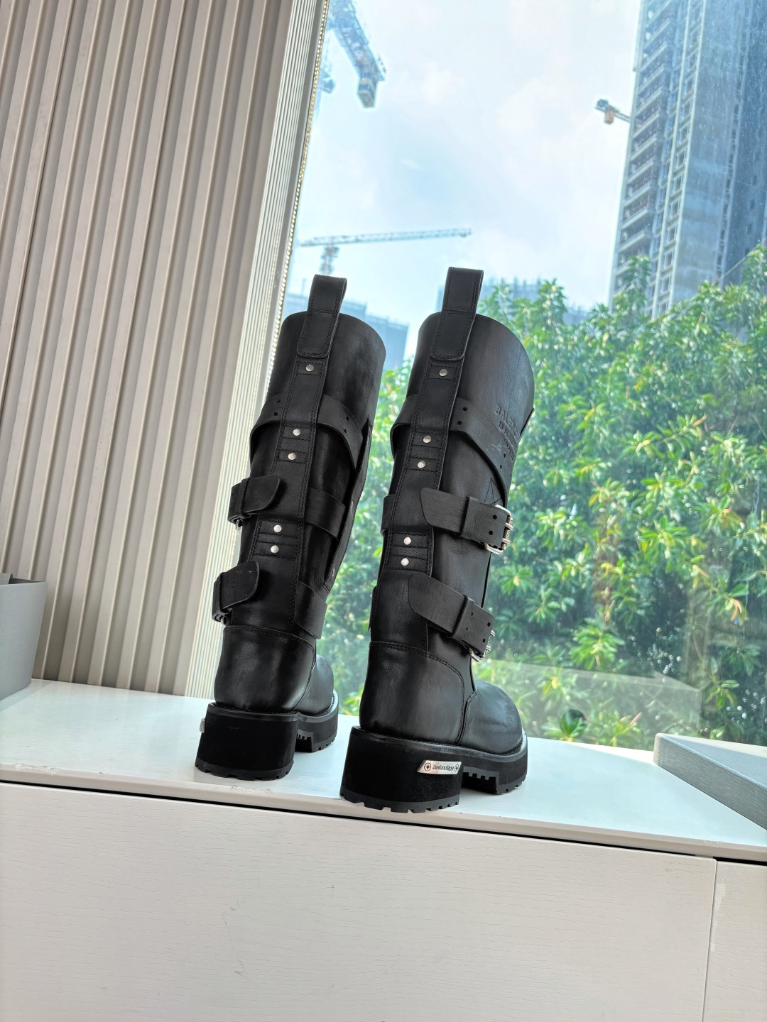 Balenciaga Female Boots Real Leather M-l