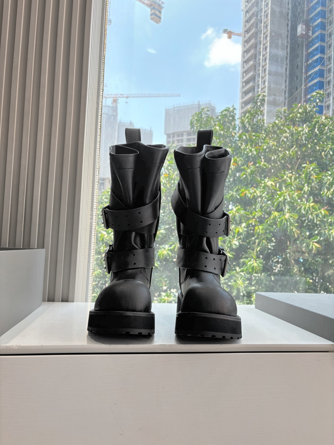 Balenciaga Male Boots Real Leather M-l