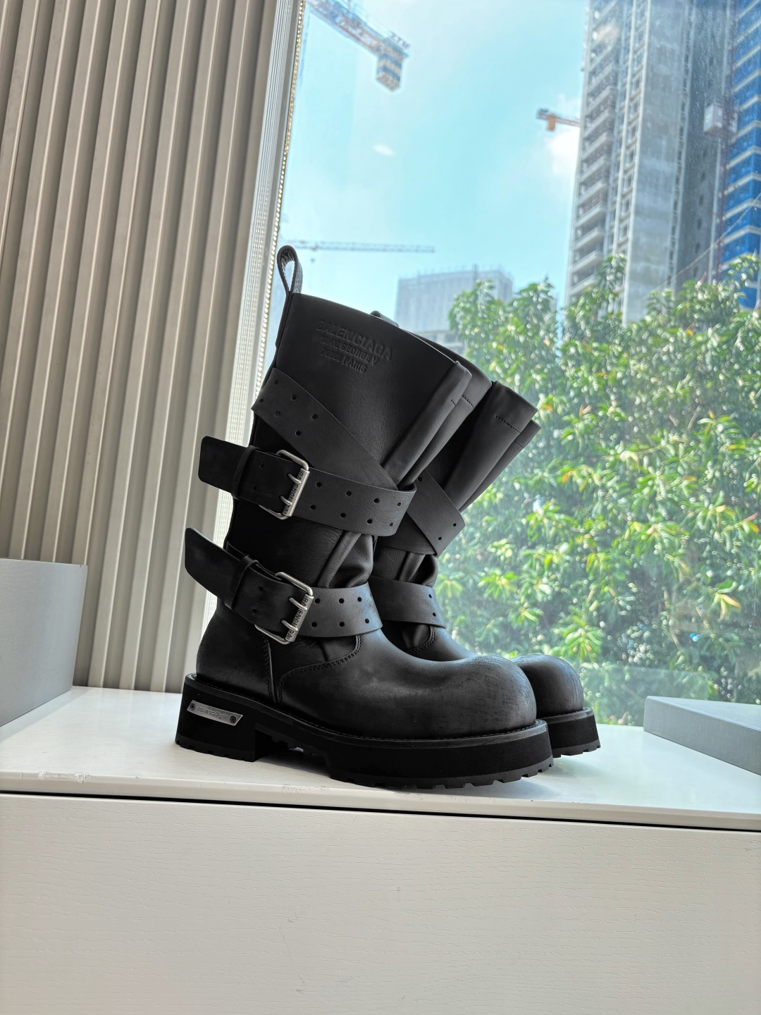 Balenciaga Male Boots Real Leather M-l