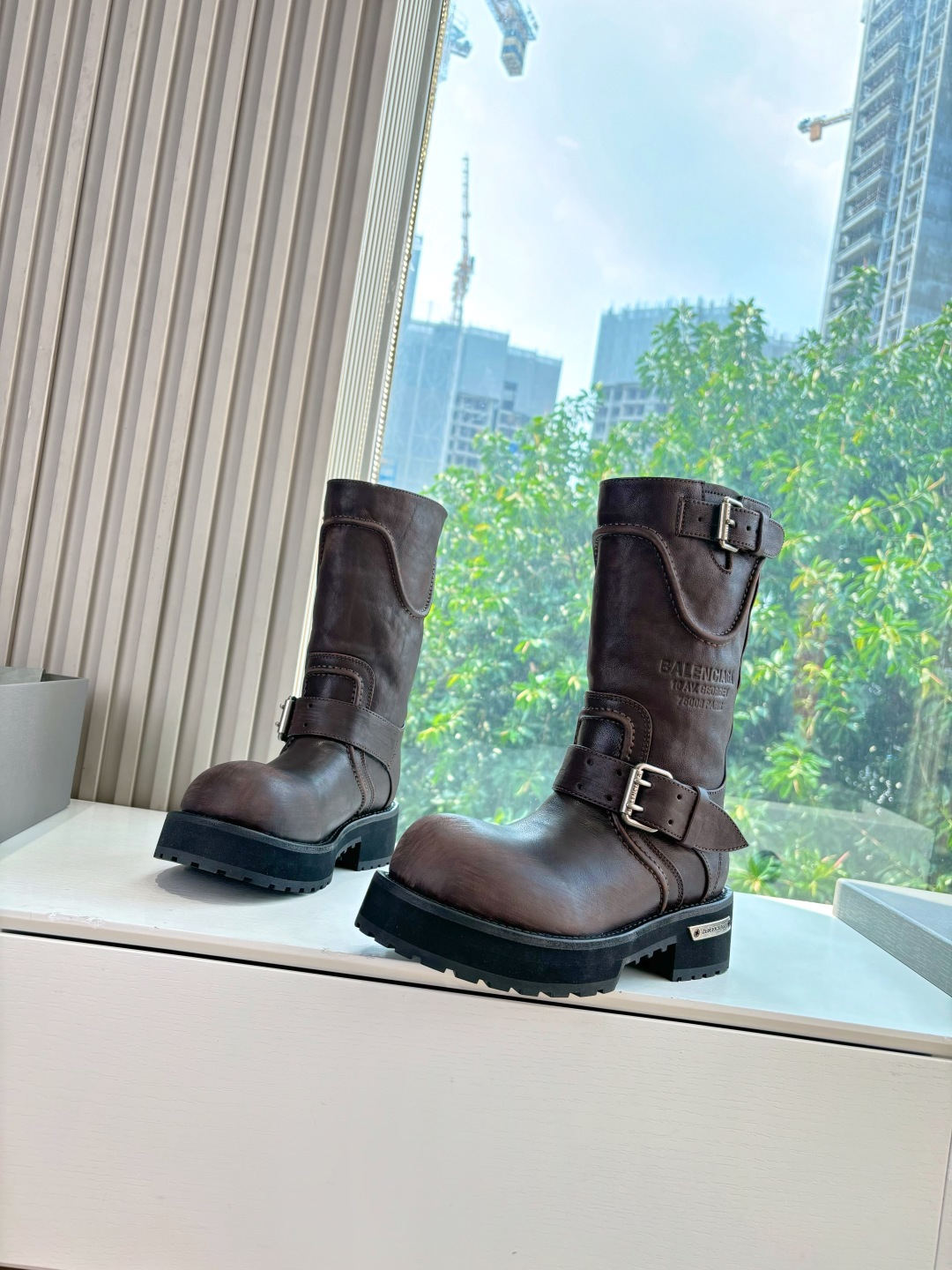 Balenciaga Male Boots Real Leather M-l