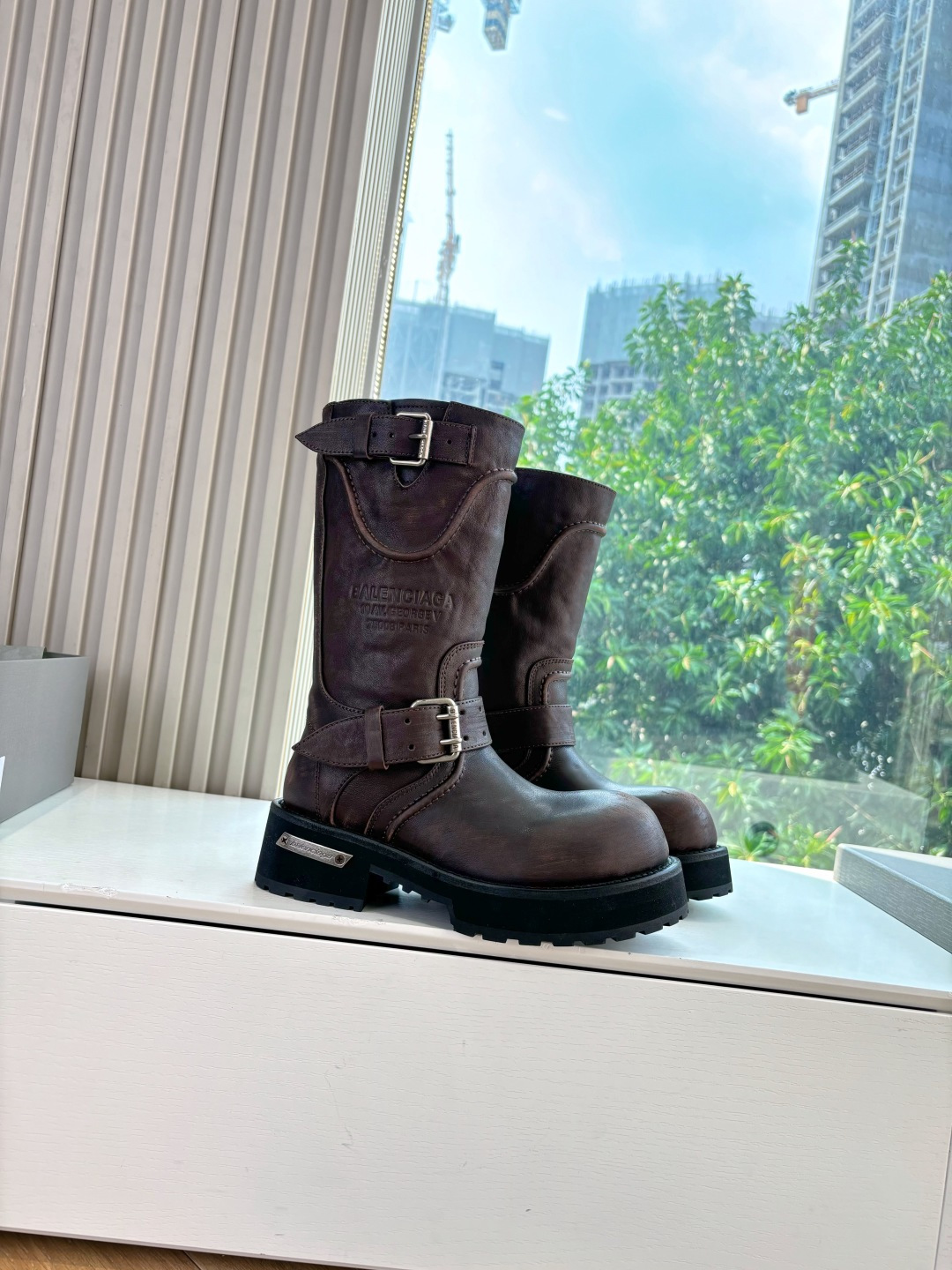 Balenciaga Male Boots Real Leather M-l