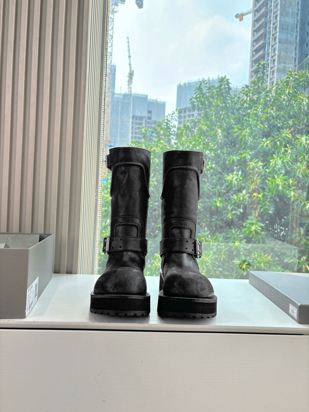 Balenciaga Male Boots Real Leather M-l