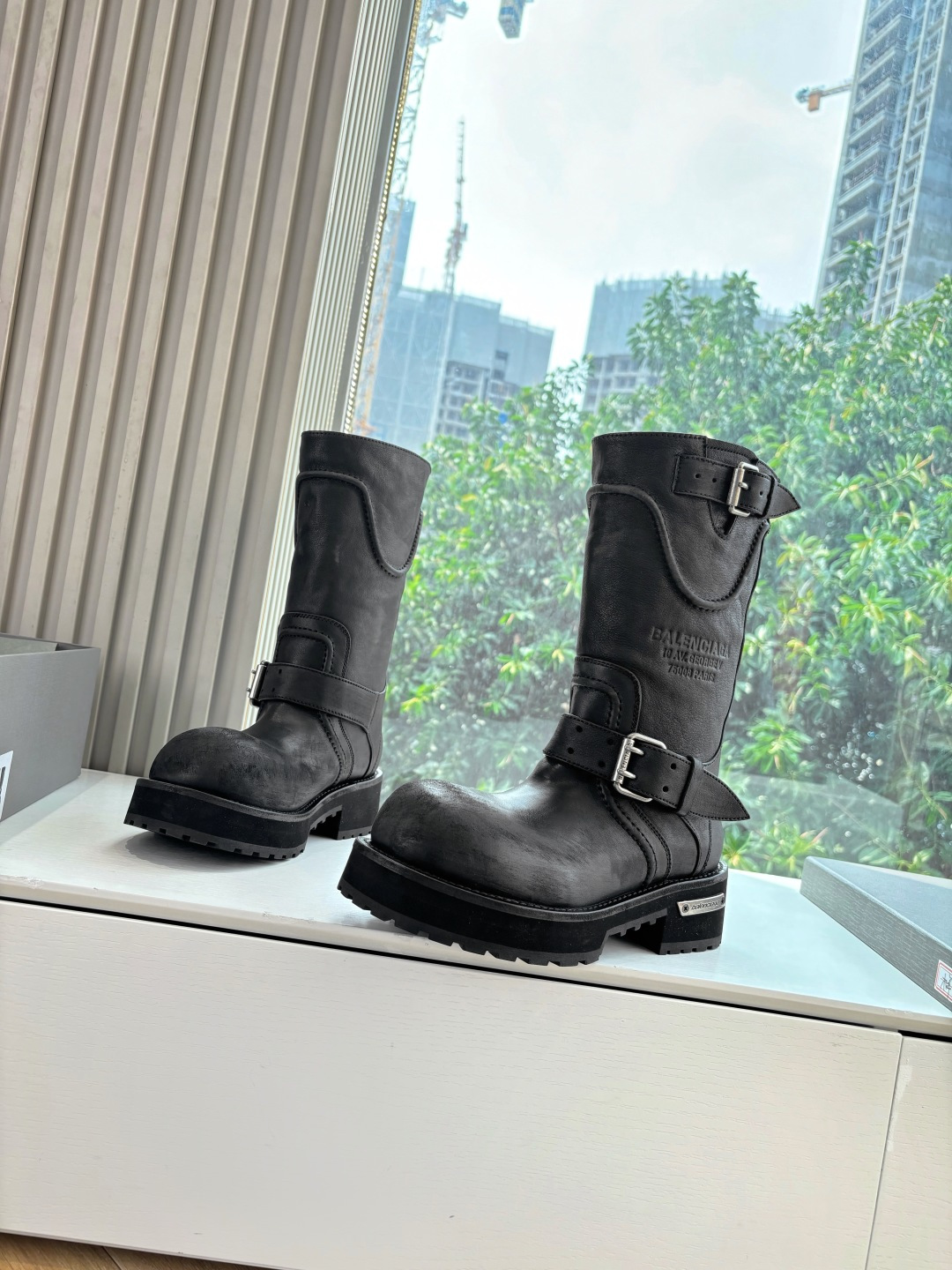 Balenciaga Male Boots Real Leather M-l