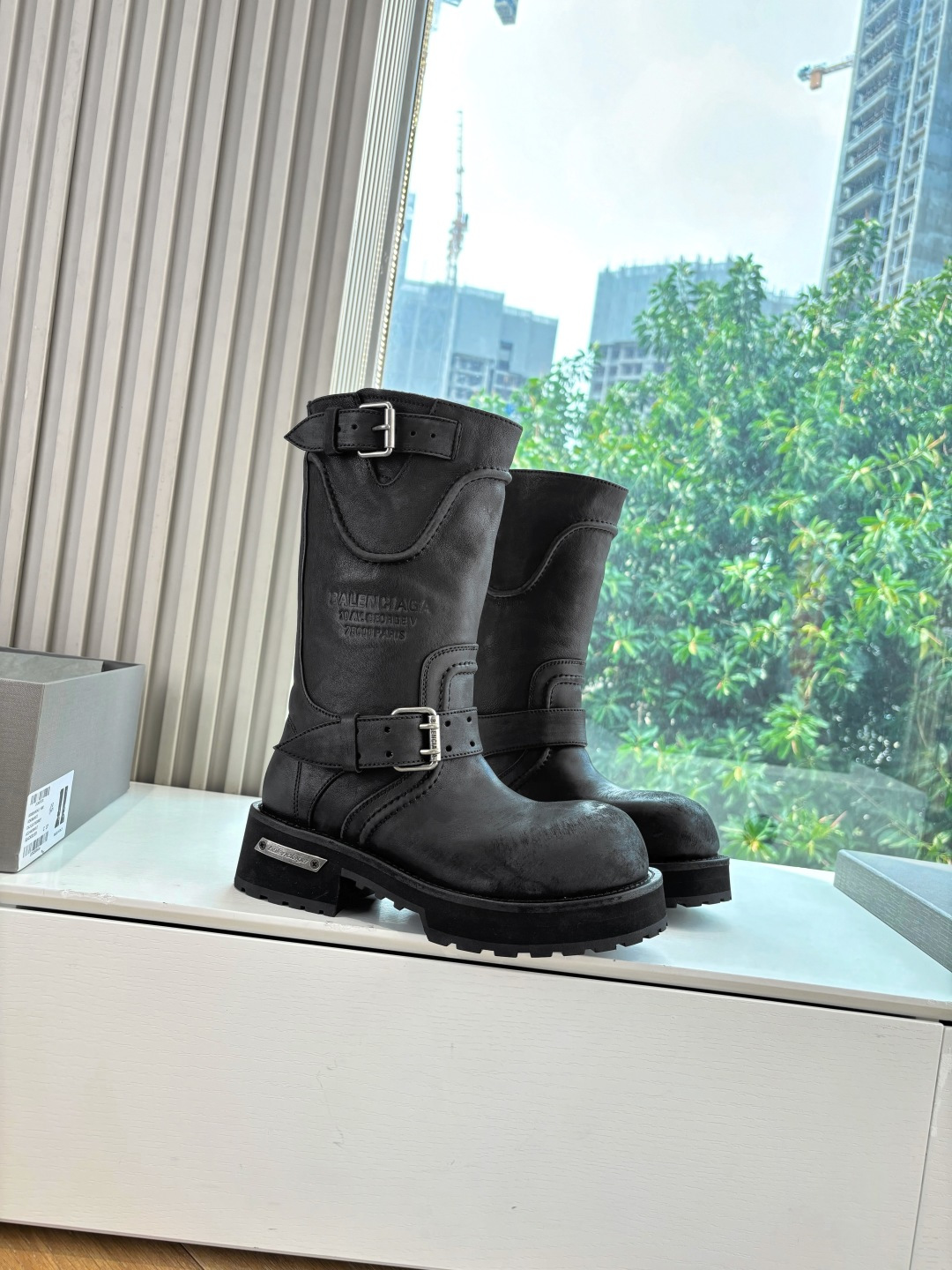 Balenciaga Male Boots Real Leather M-l