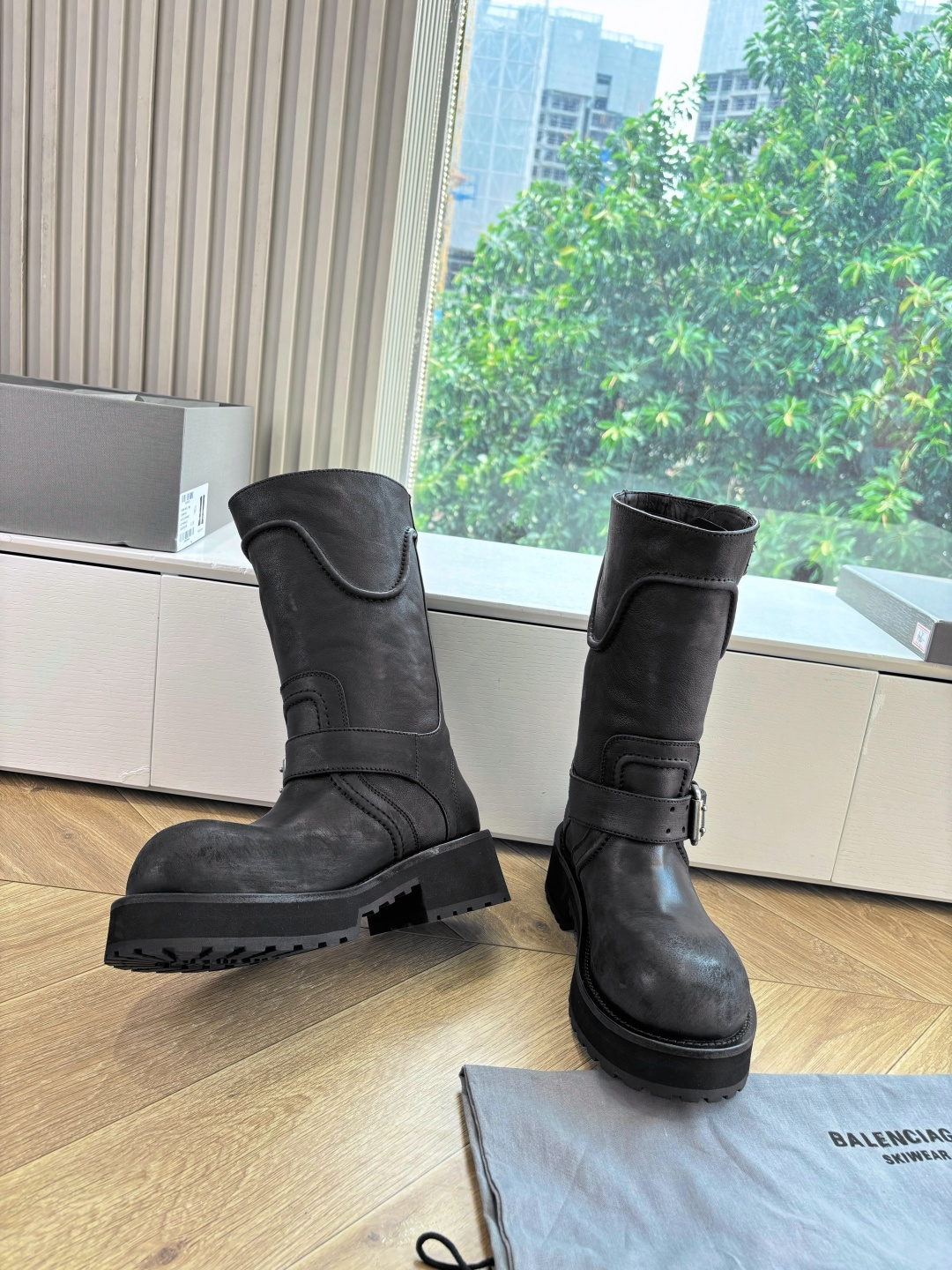 Balenciaga Male Boots Real Leather M-l