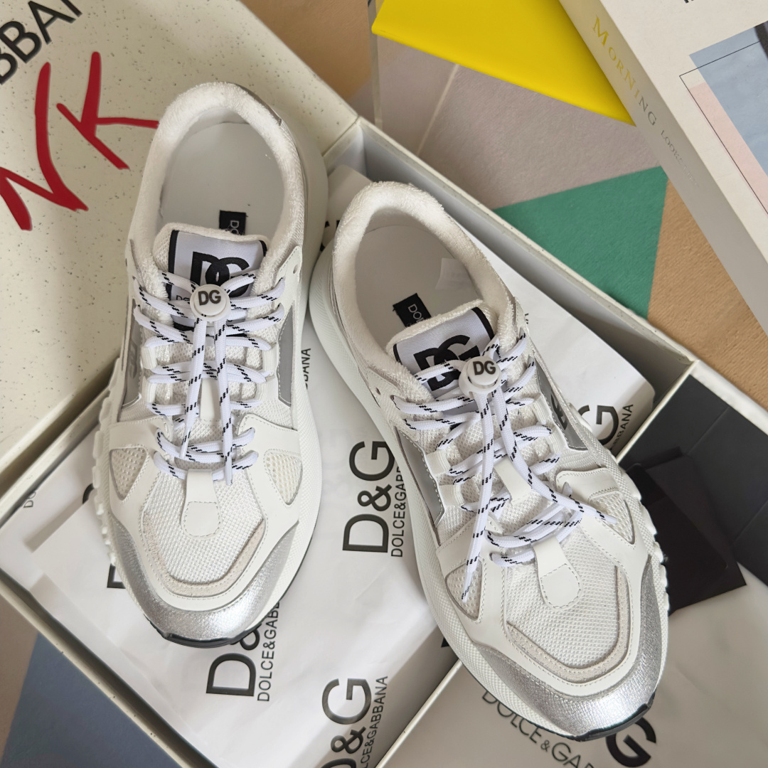 Dolce Gabbana Male Running Shoes Black Breathable M-l-s