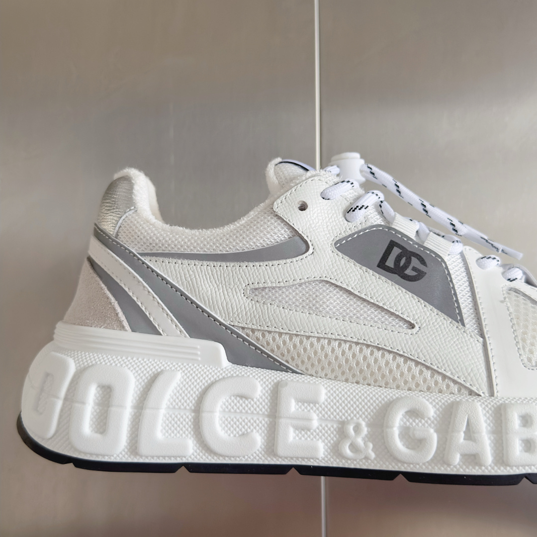 Dolce Gabbana Male Running Shoes Black Breathable M-l-s