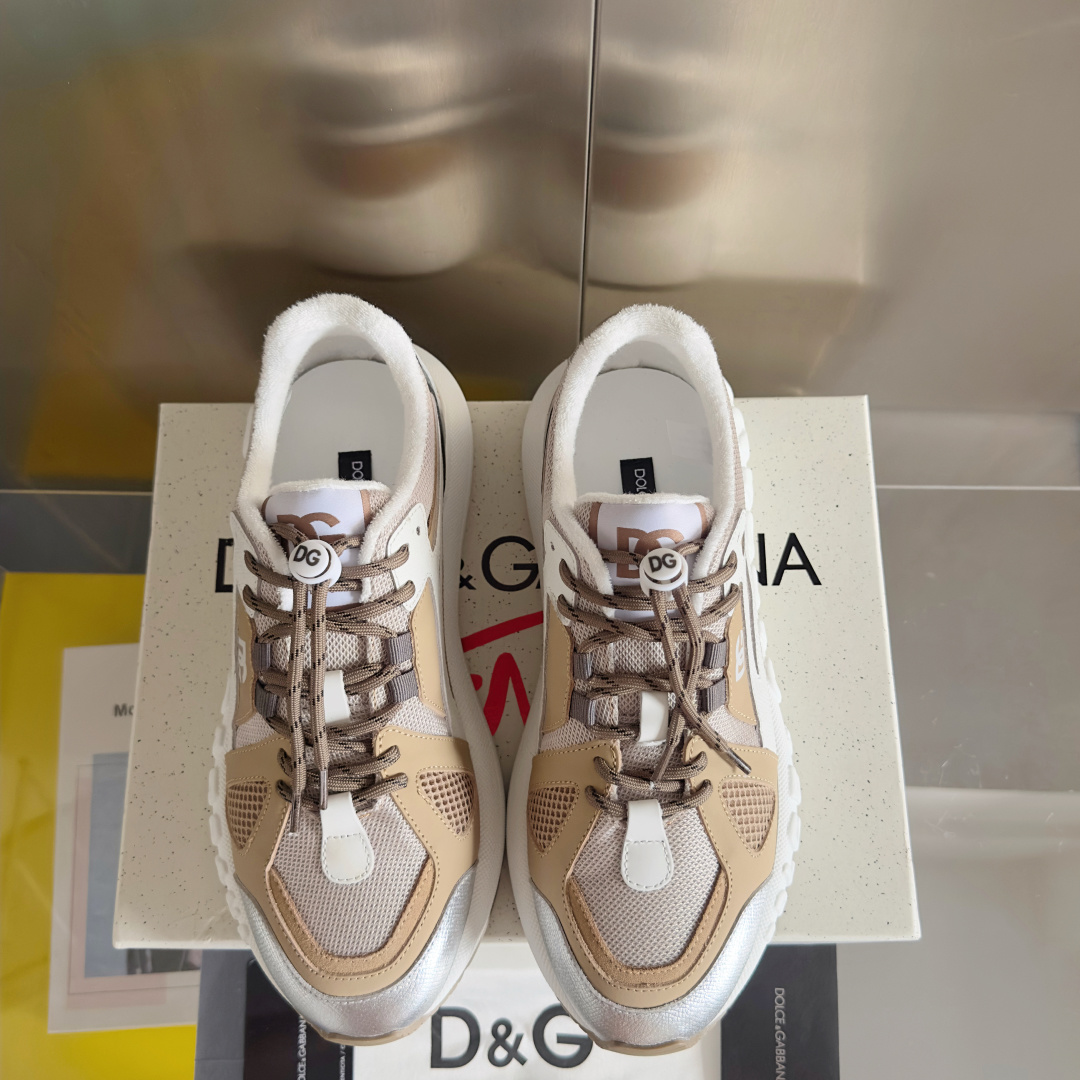 Dolce Gabbana Male Running Shoes Black Breathable M-l-s