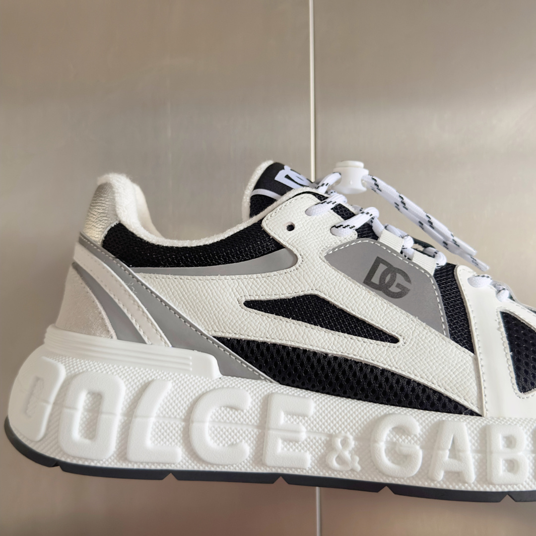 Dolce Gabbana Male Running Shoes Black Breathable M-l-s