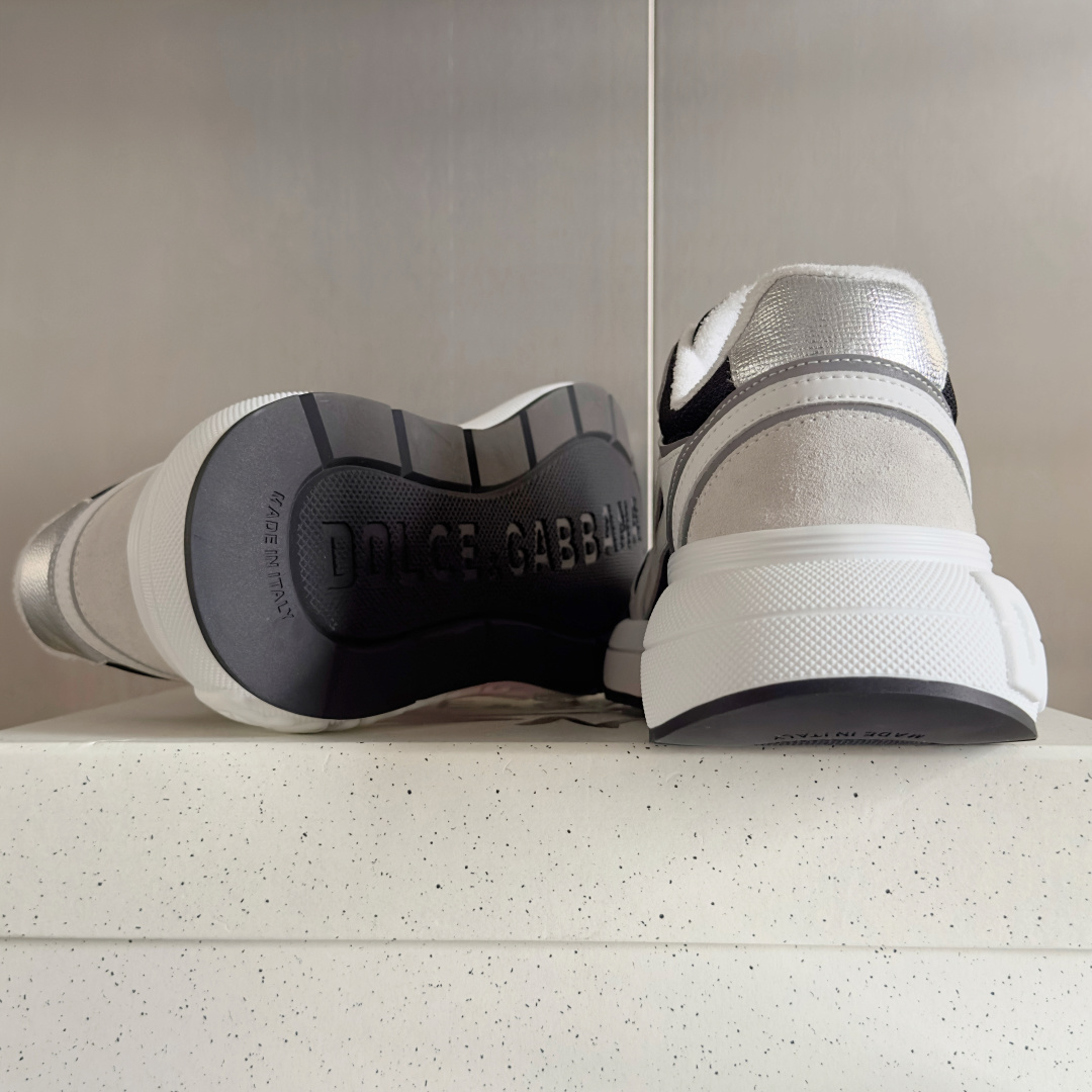 Dolce Gabbana Male Running Shoes Black Breathable M-l-s