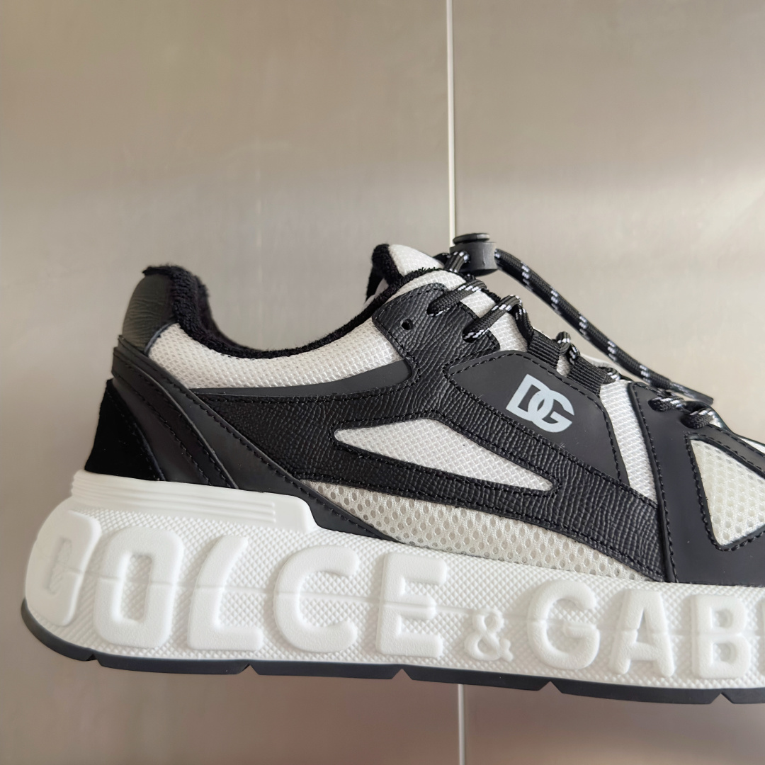 Dolce Gabbana Male Running Shoes Black Breathable M-l-s