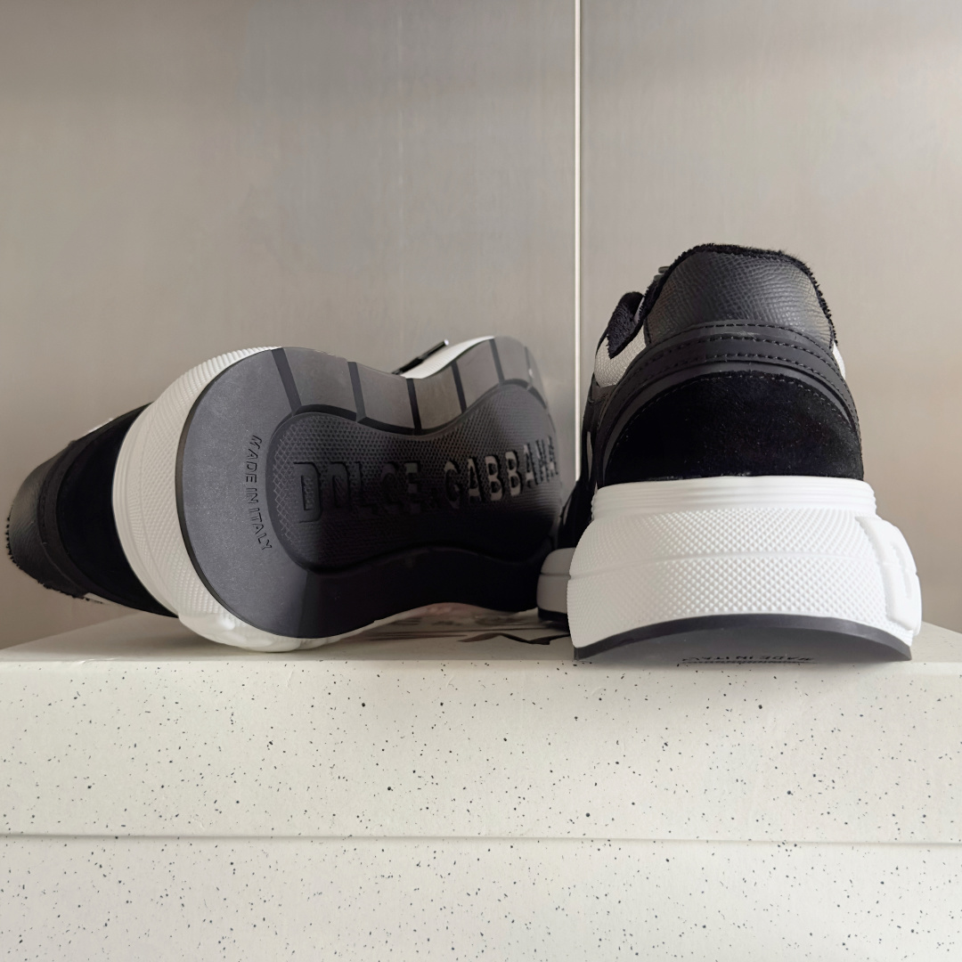 Dolce Gabbana Male Running Shoes Black Breathable M-l-s