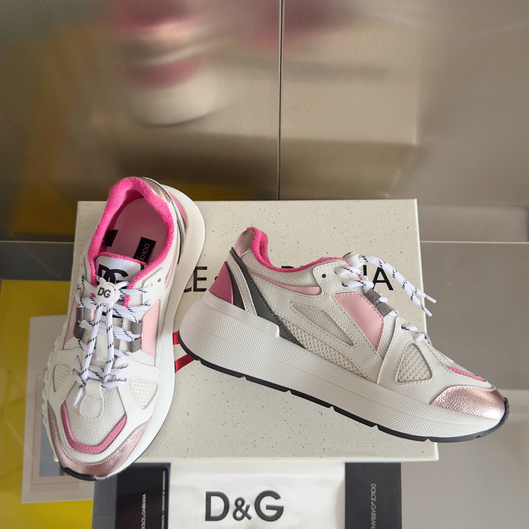 Dolce Gabbana Male Running Shoes Black Breathable M-l-s