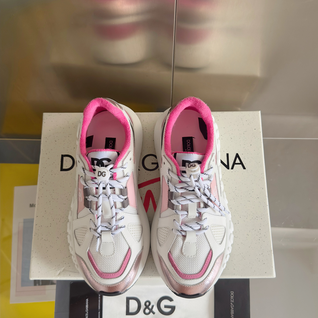 Dolce Gabbana Male Running Shoes Black Breathable M-l-s