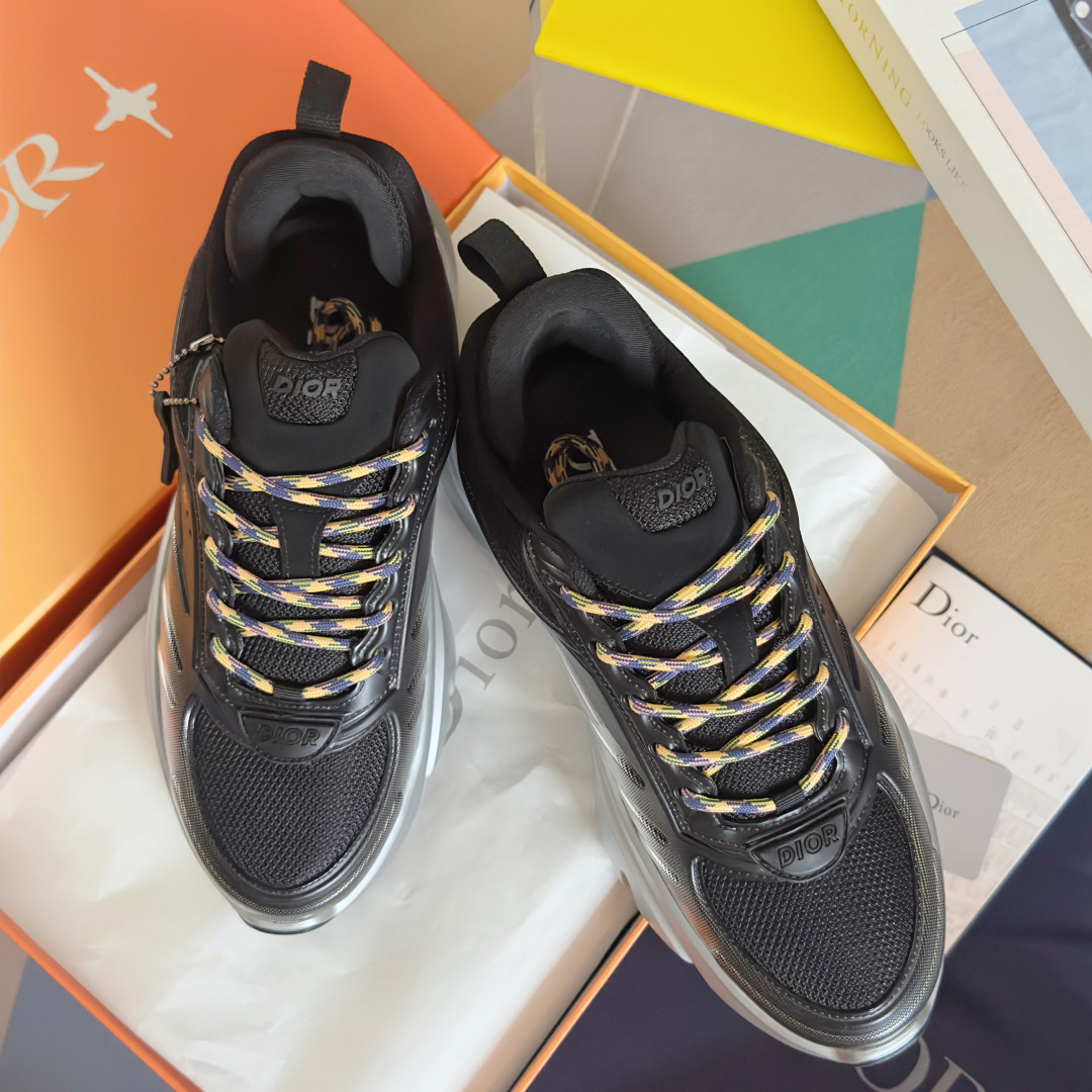 Adidas Dior Male Sneakers Black Breathable M-l-s