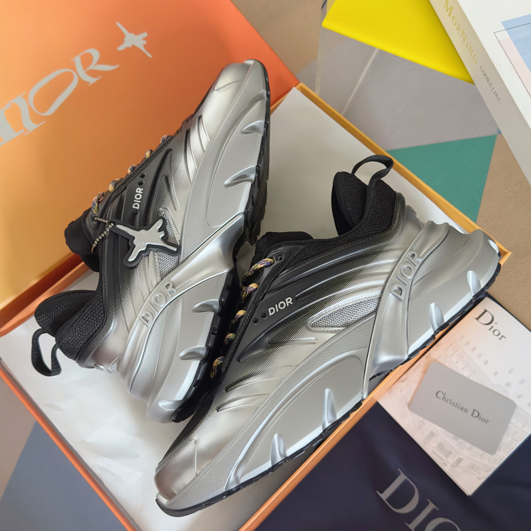 Adidas Dior Male Sneakers Black Breathable M-l-s