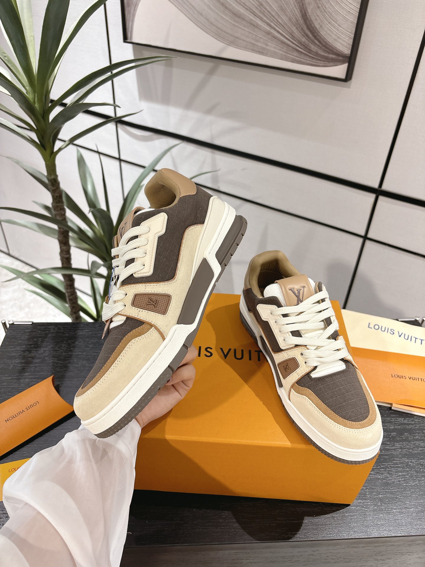 Louis Vuitton Male Board Shoes Breathable M-l-s