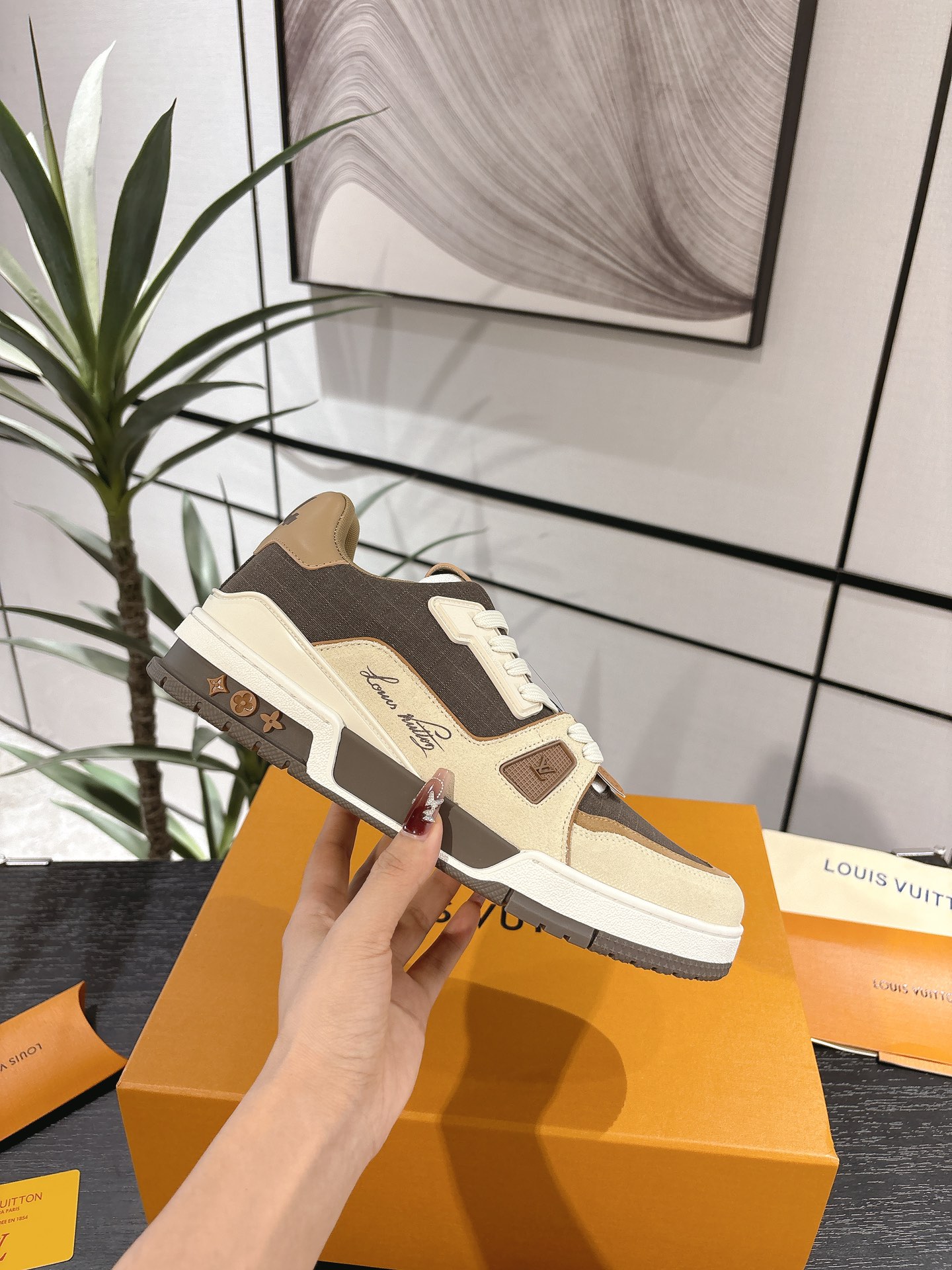 Louis Vuitton Male Board Shoes Breathable M-l-s