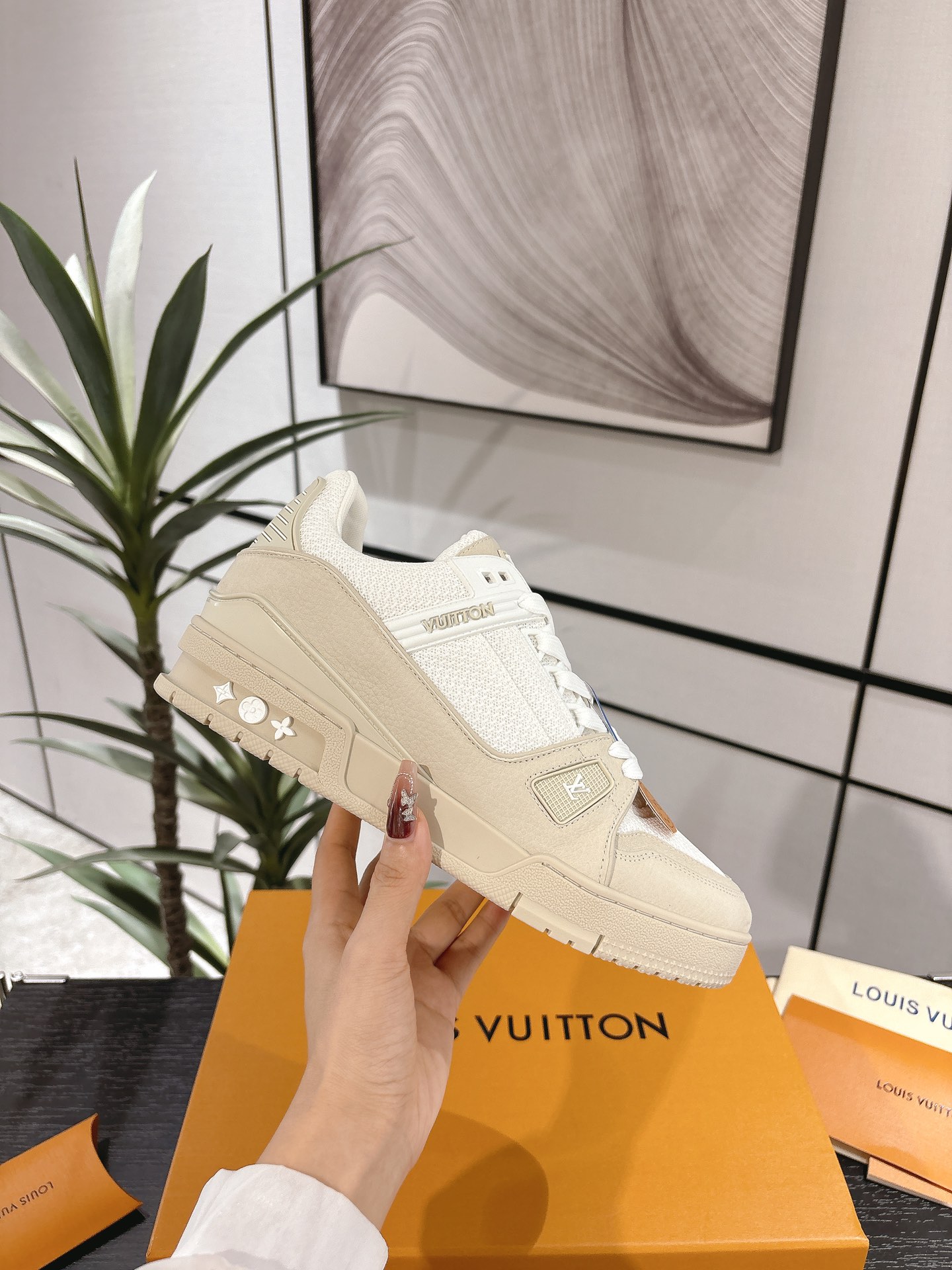 Louis Vuitton Male Board Shoes Breathable M-l-s