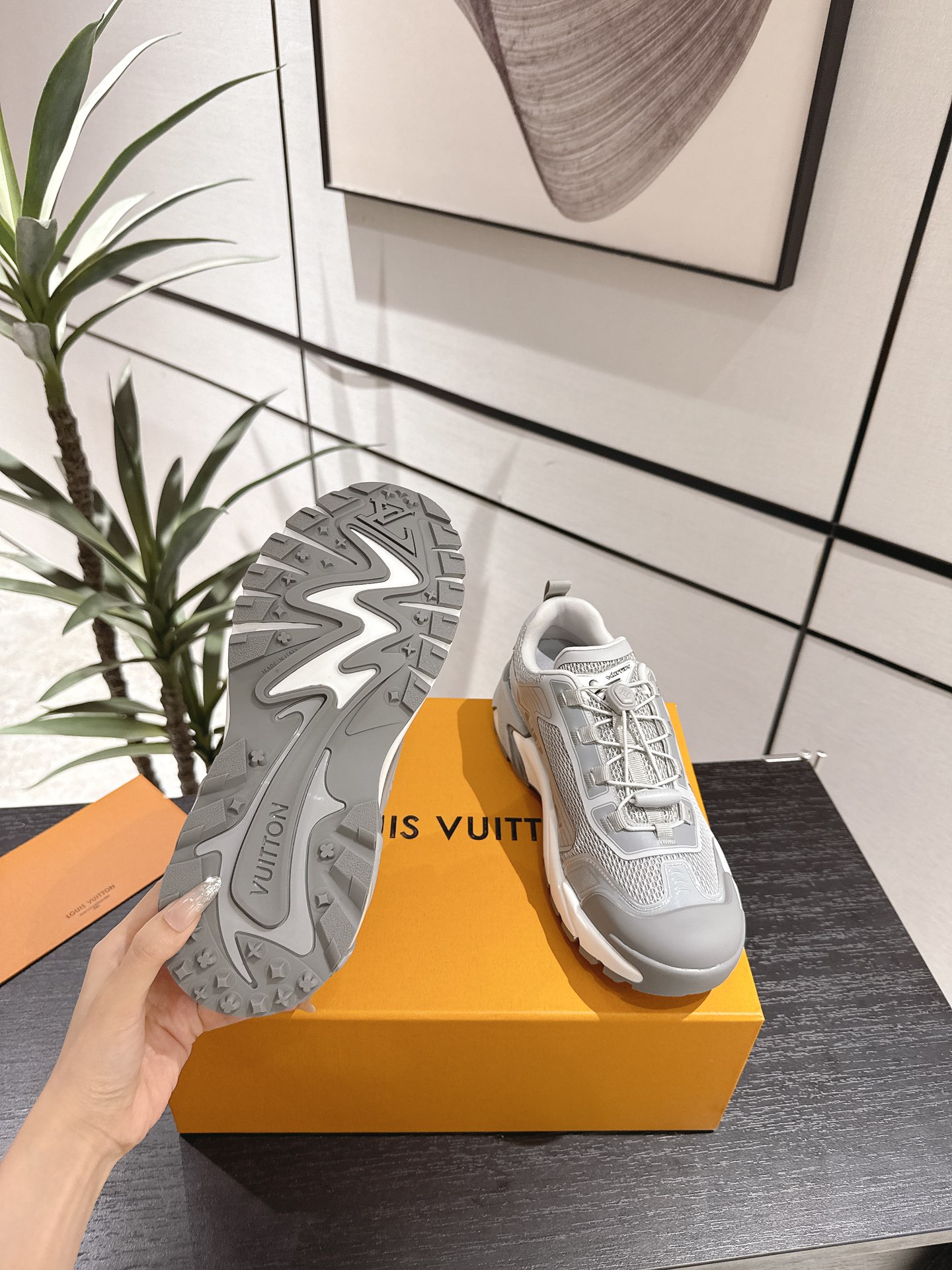 Louis Vuitton Male Running Shoes Breathable M-l-s