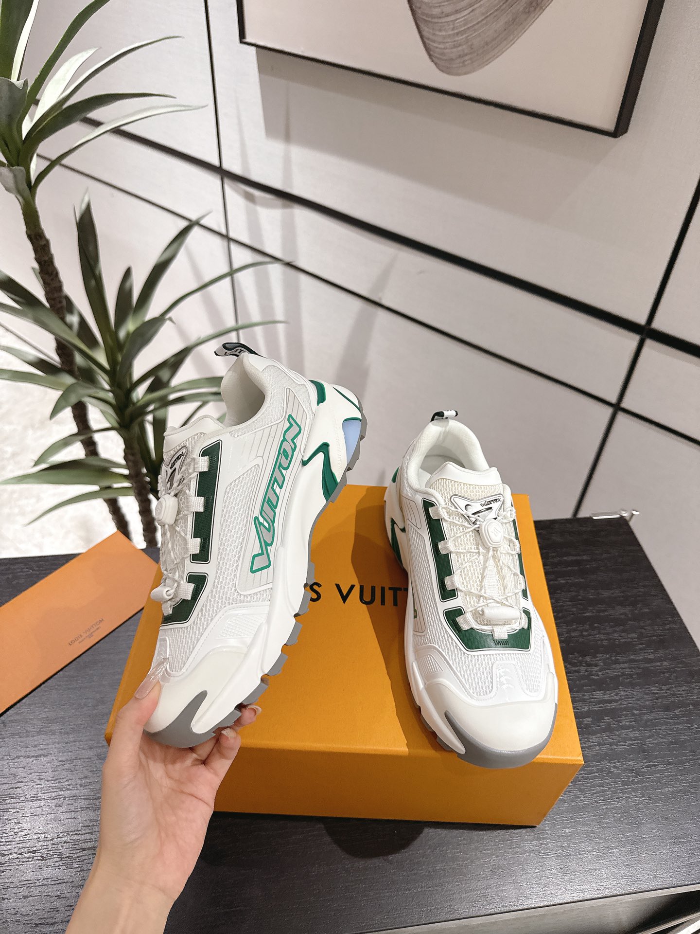 Louis Vuitton Male Running Shoes Breathable M-l-s