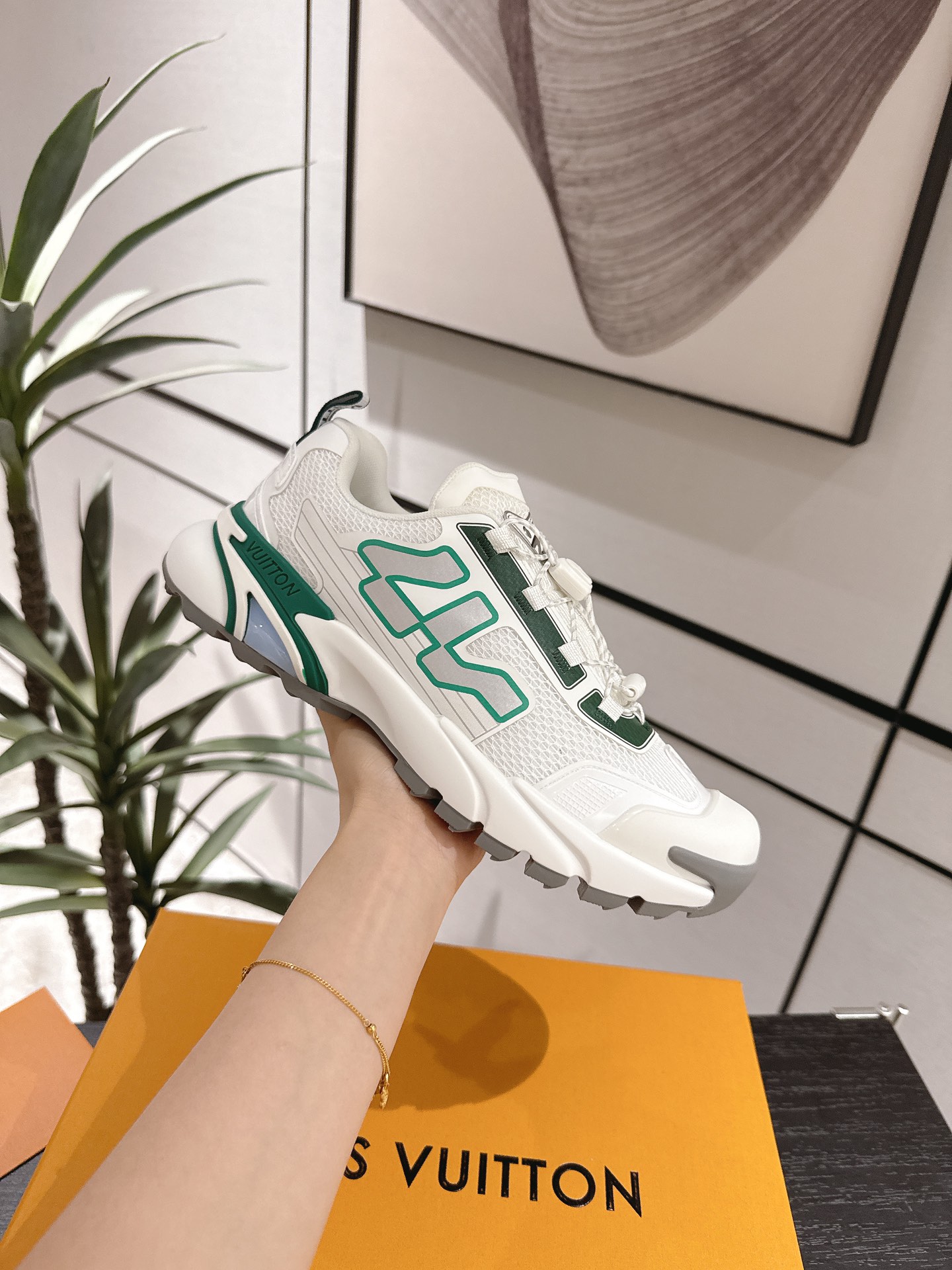 Louis Vuitton Male Running Shoes Breathable M-l-s