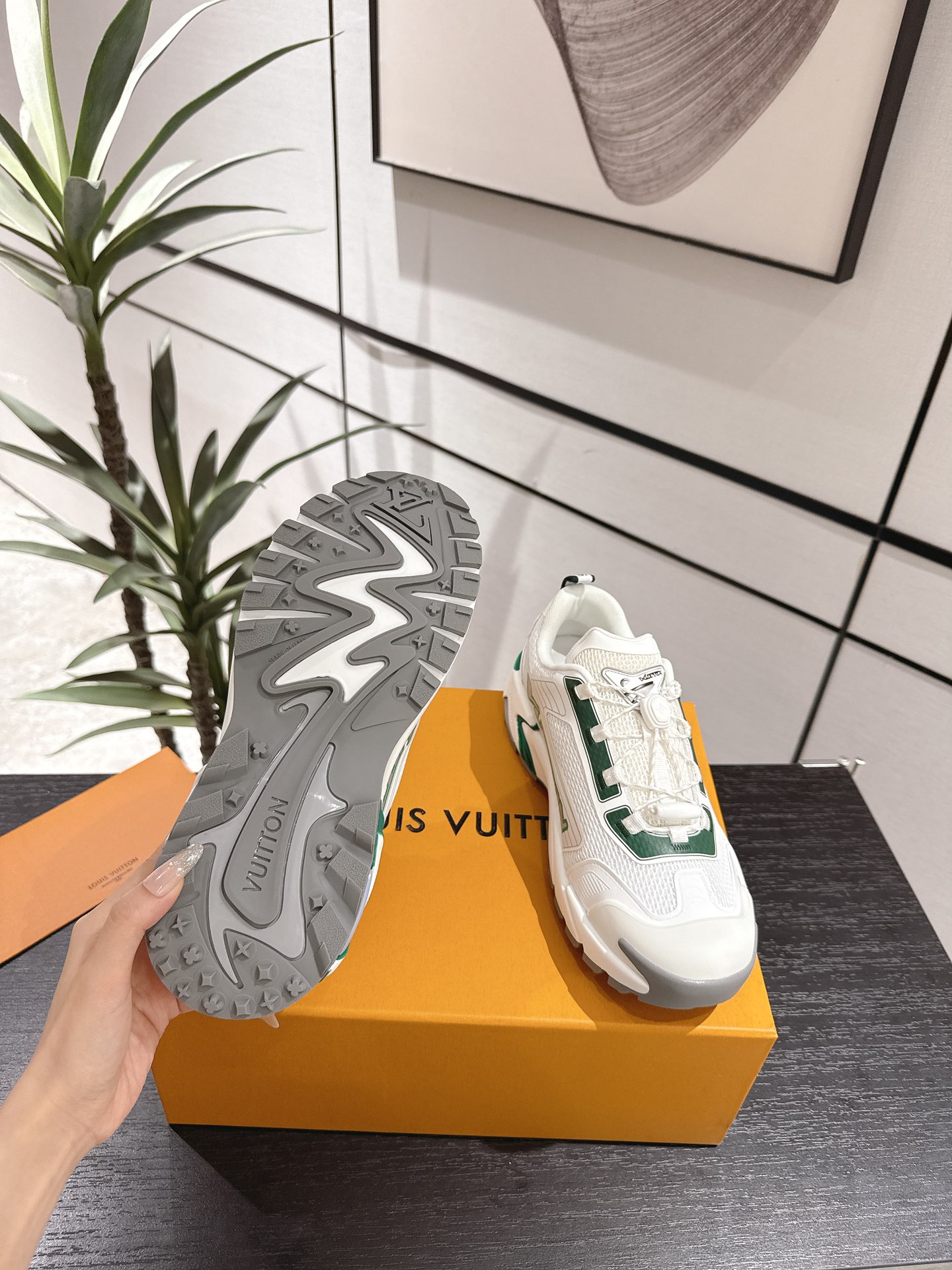 Louis Vuitton Male Running Shoes Breathable M-l-s