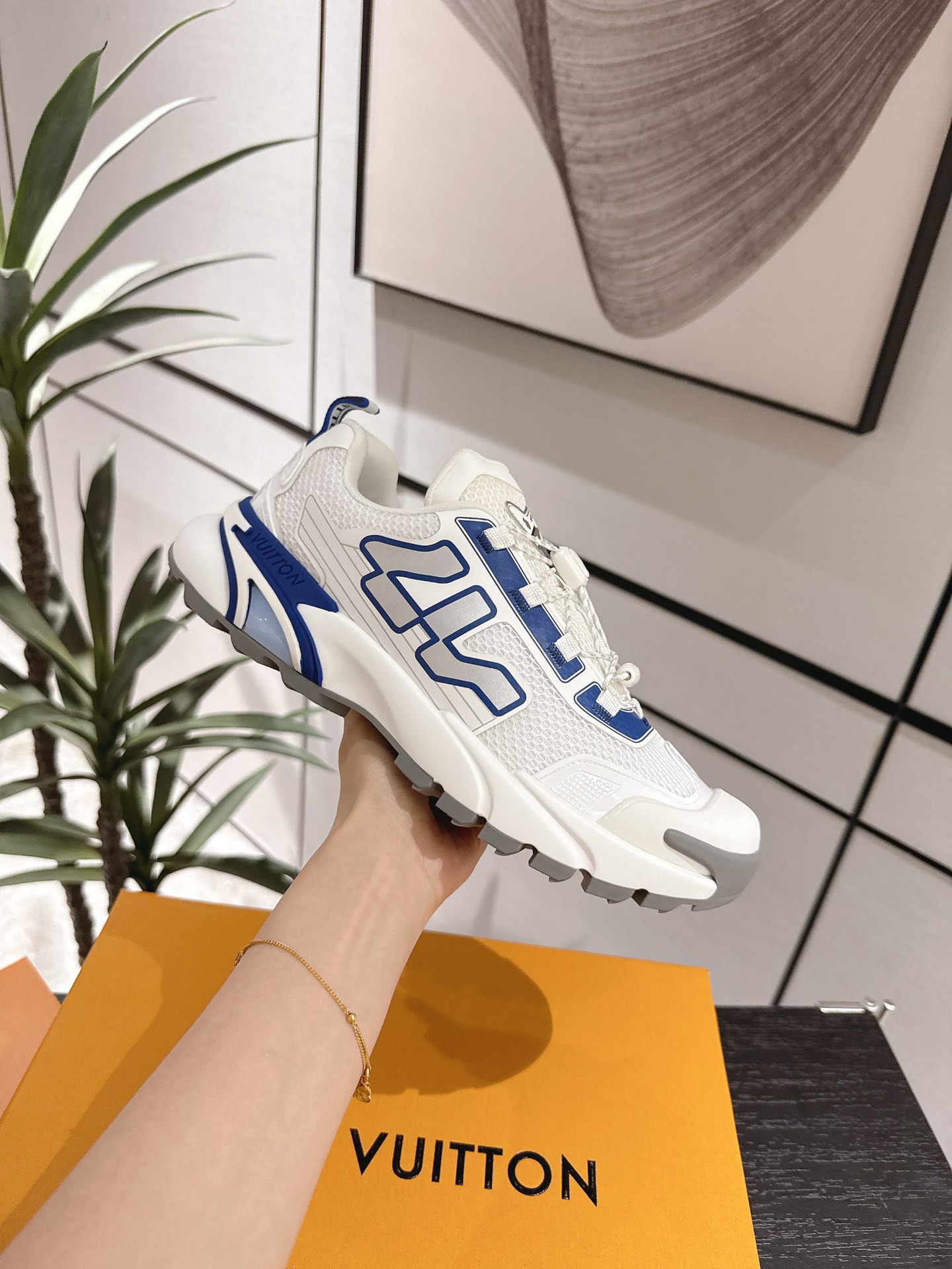 Louis Vuitton Male Running Shoes Breathable M-l-s