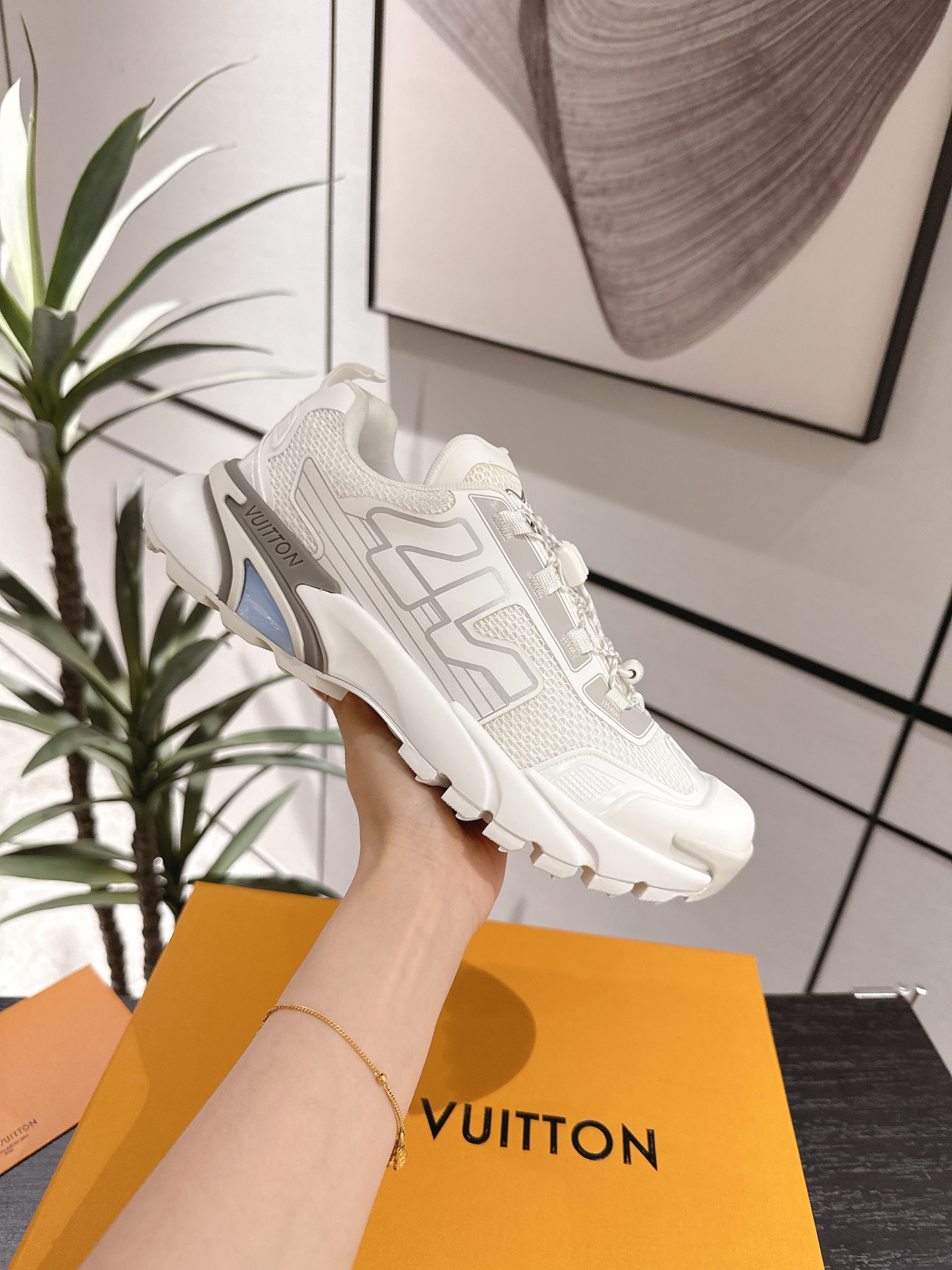 Louis Vuitton Male Running Shoes Breathable M-l-s