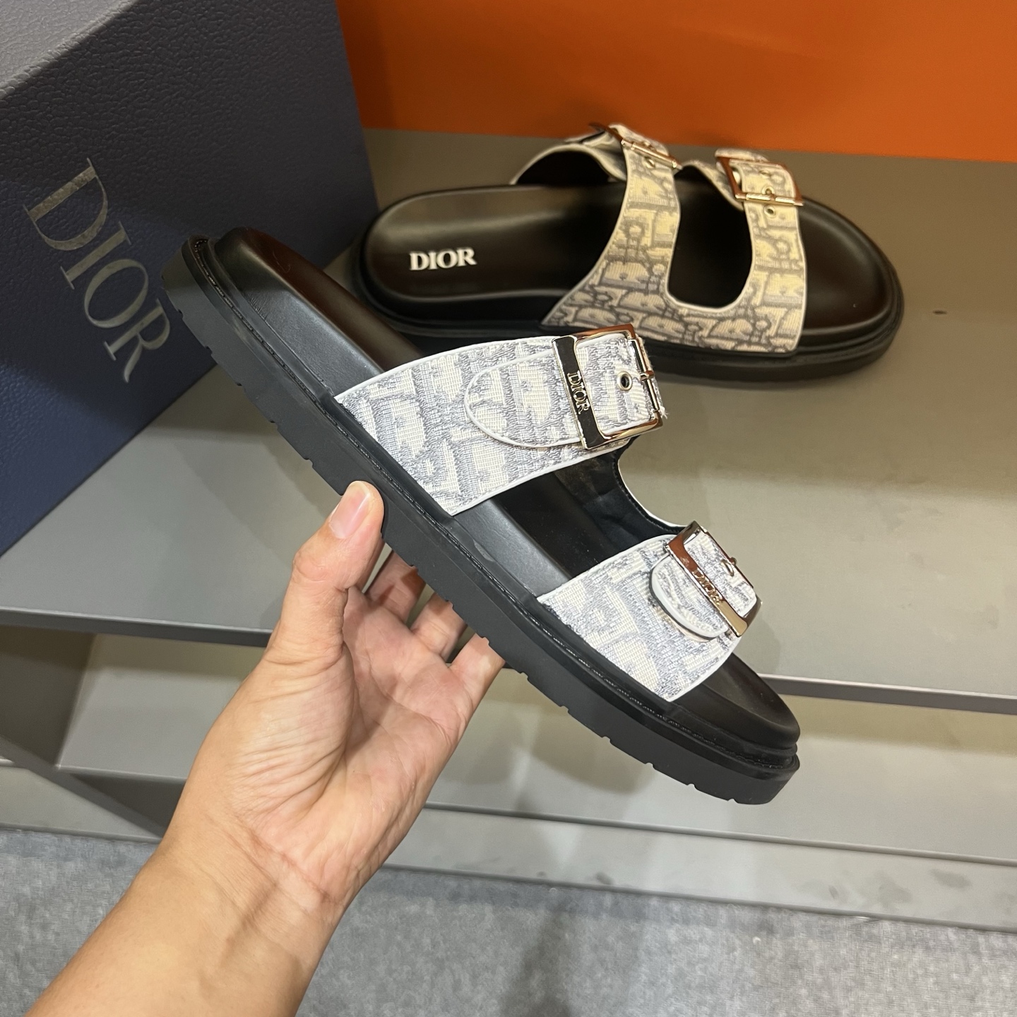 Dior Sandals Black M-l