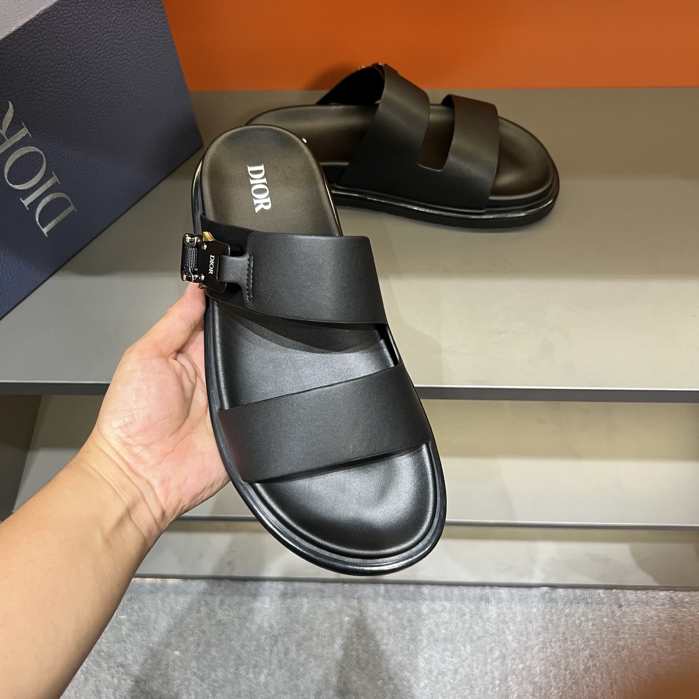 Dior Sandals Black M-l