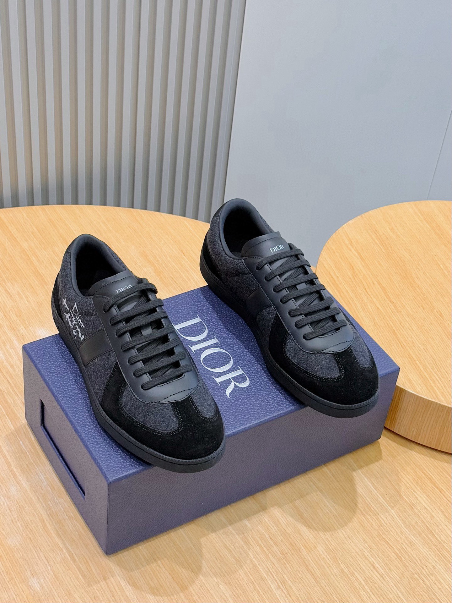 Dior Sneakers Black Breathable M-s