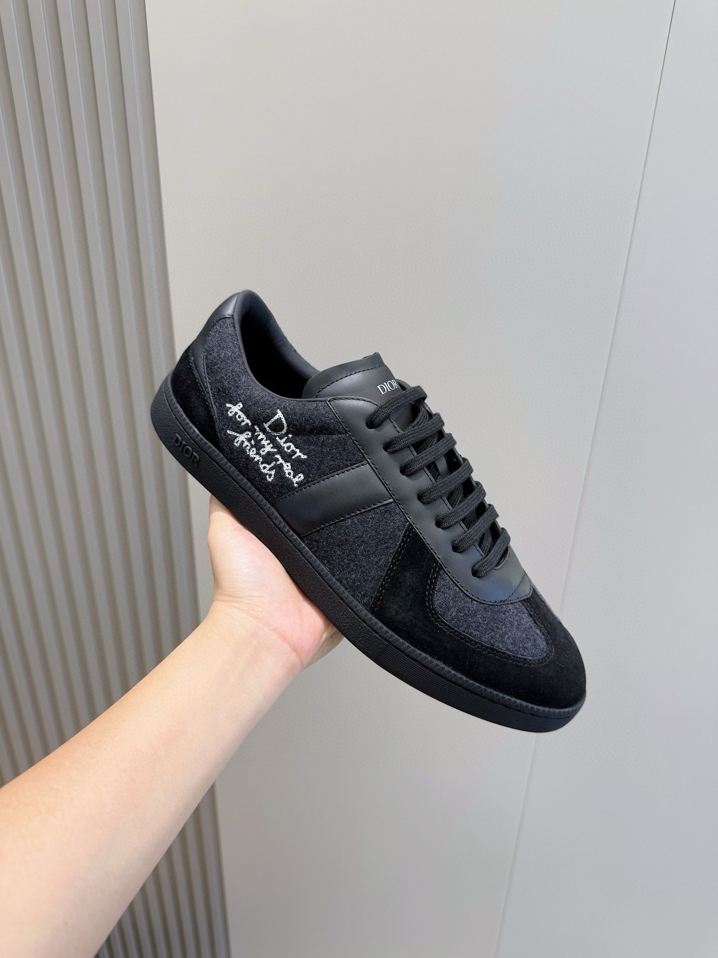 Dior Sneakers Black Breathable M-s