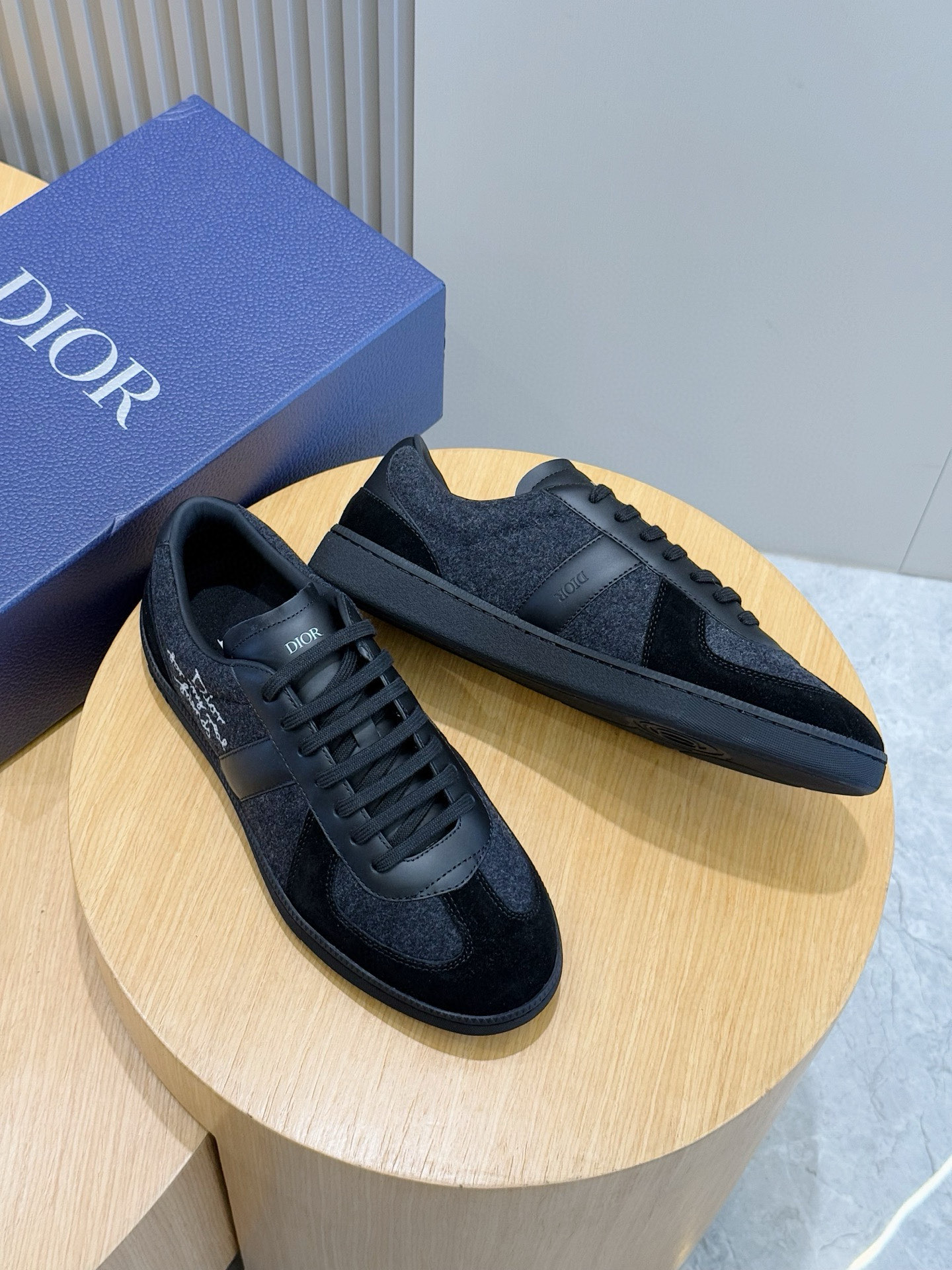 Dior Sneakers Black Breathable M-s