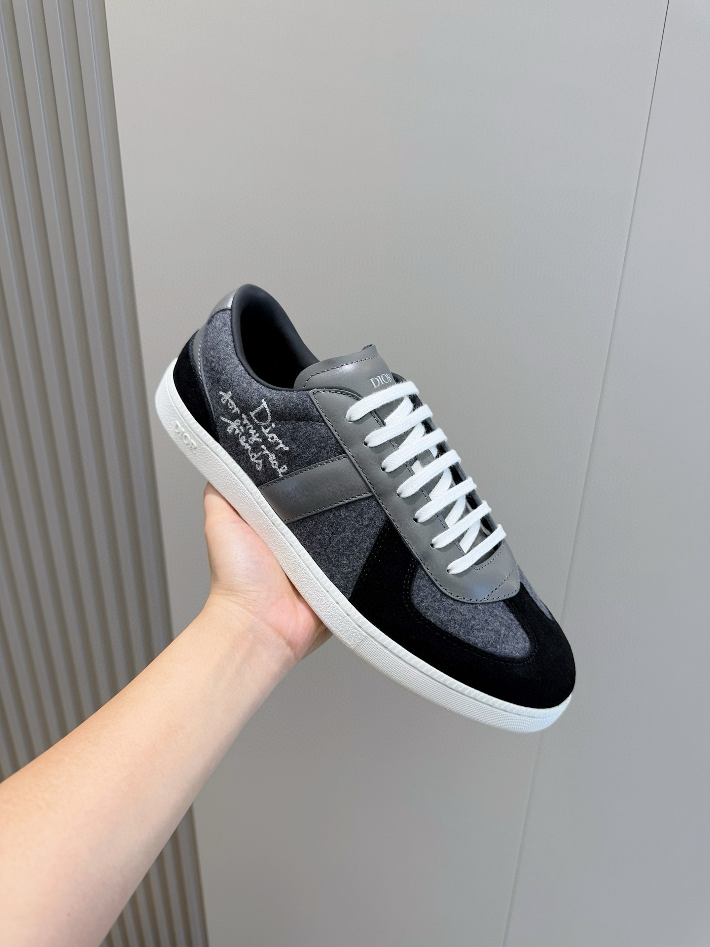 Dior Sneakers Black Breathable M-s