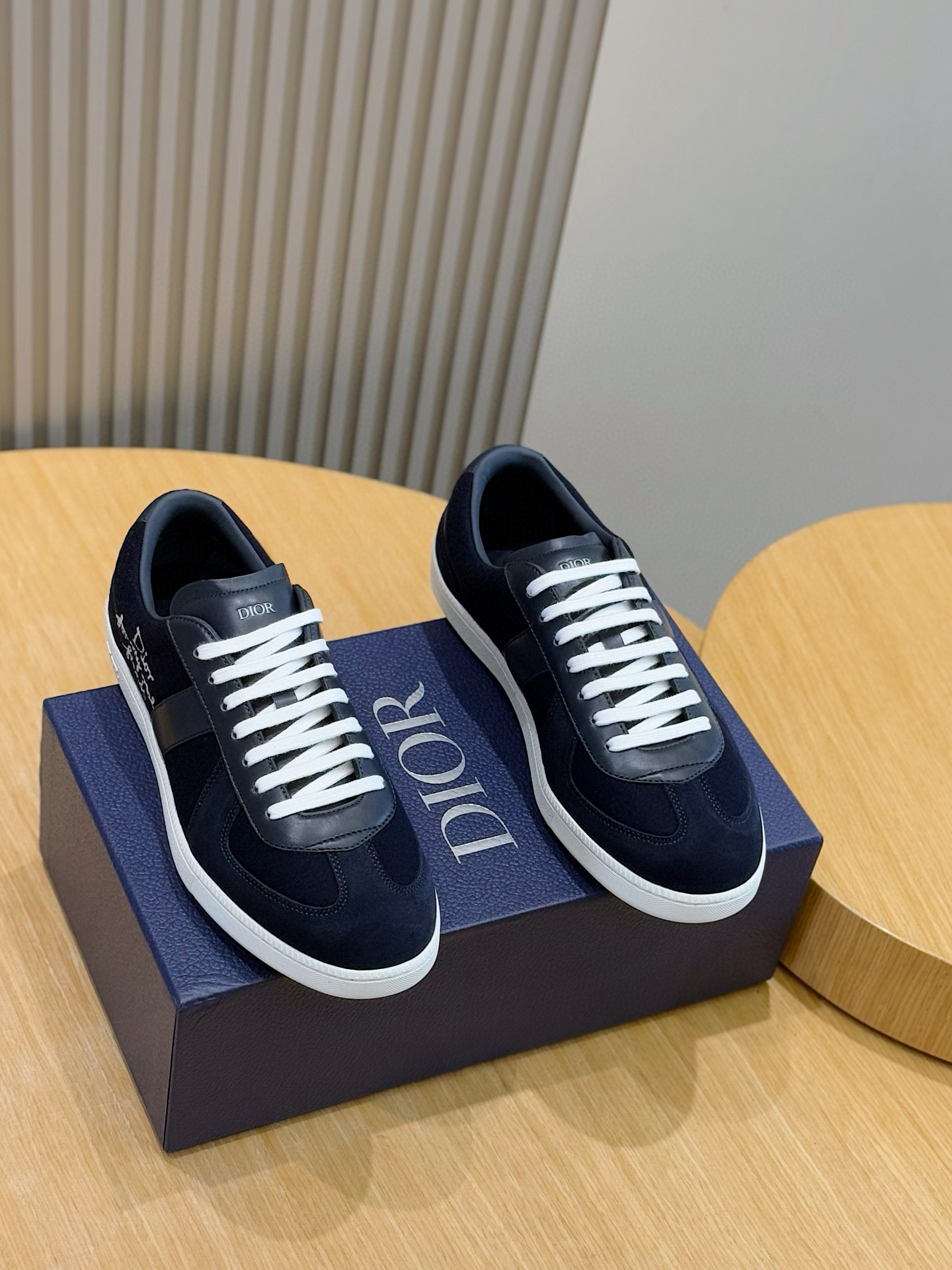 Dior Sneakers Black Breathable M-s