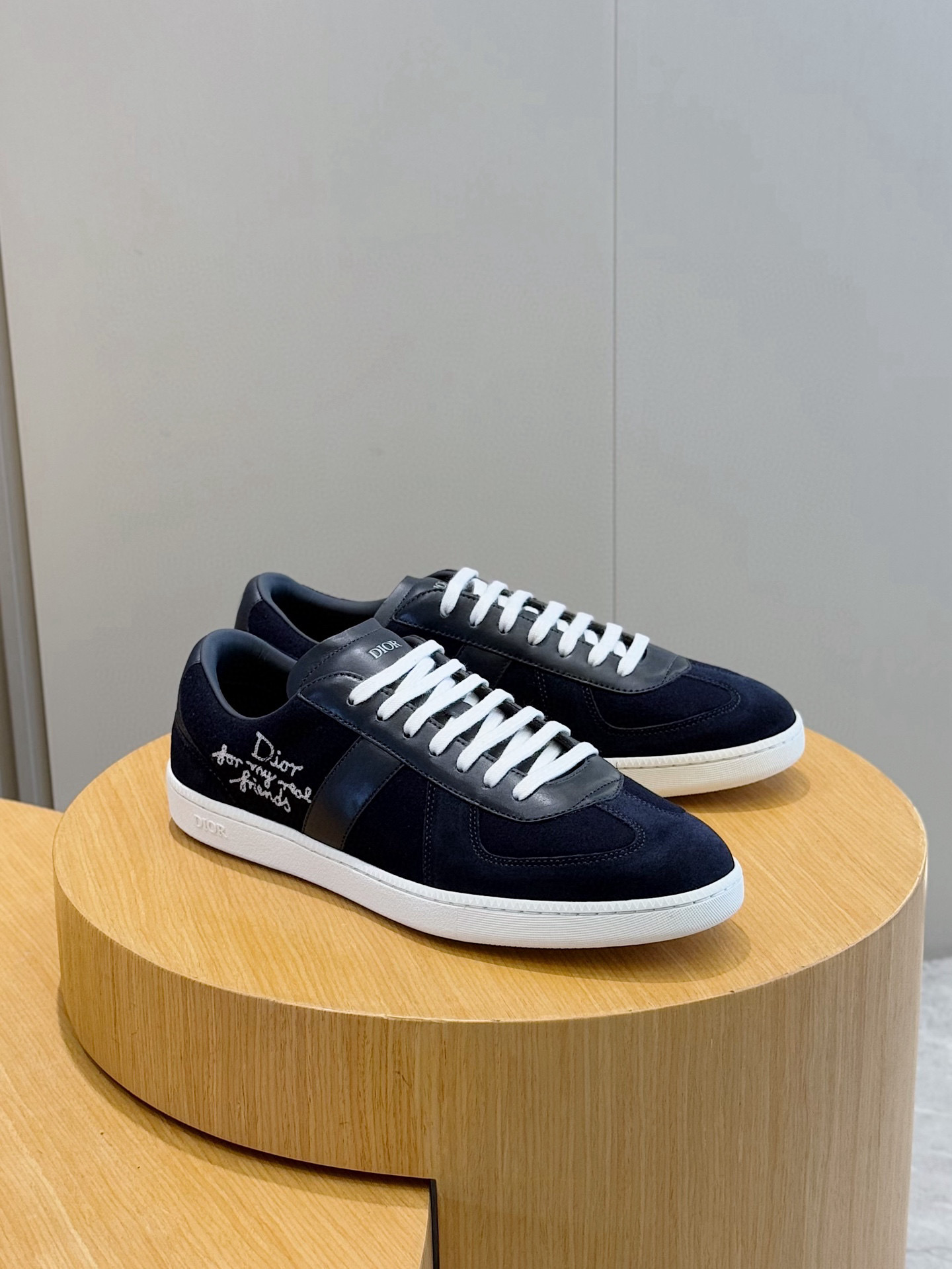 Dior Sneakers Black Breathable M-s