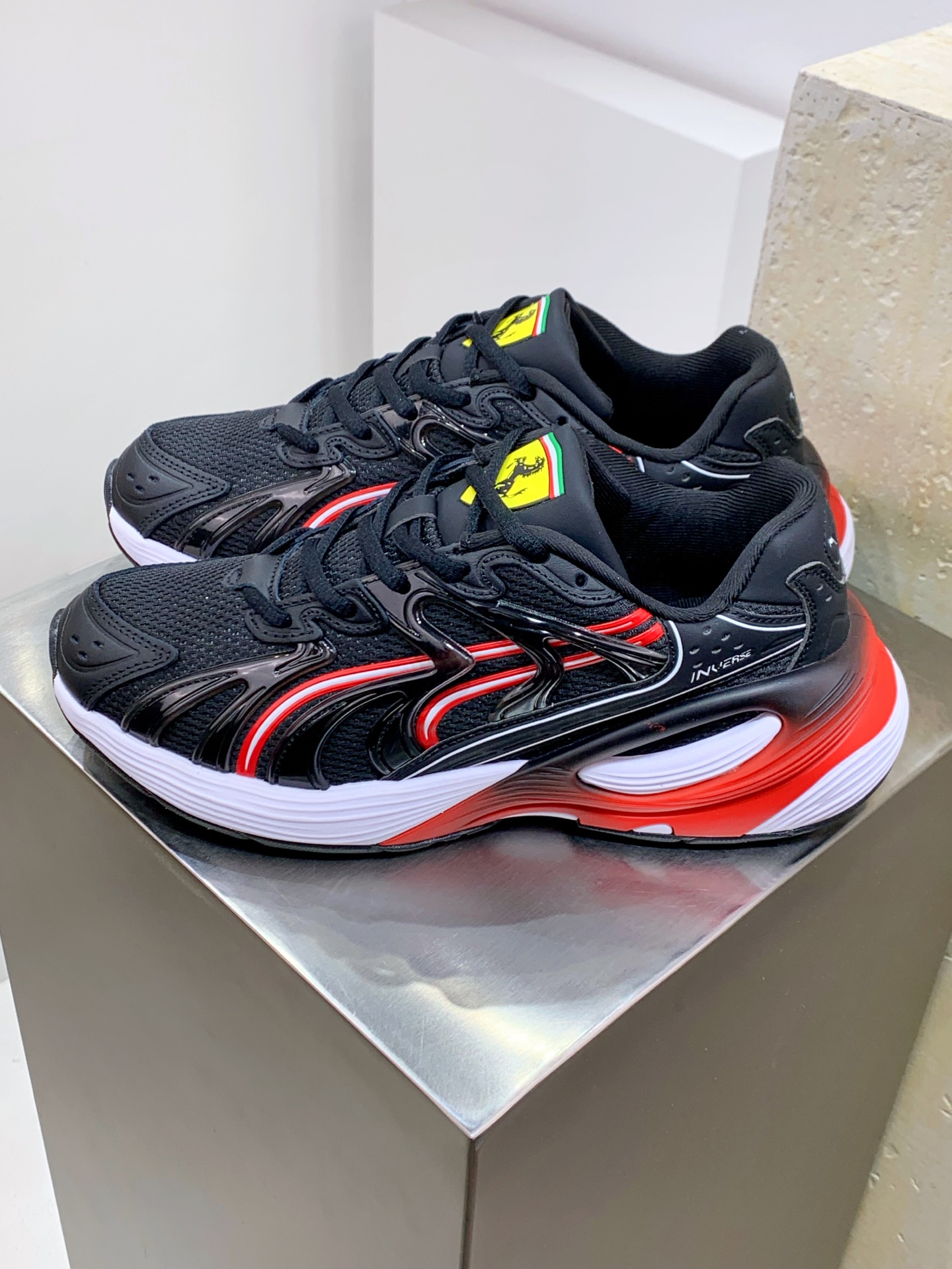 Male Running Shoes Black Shock Absorbing M-l-s