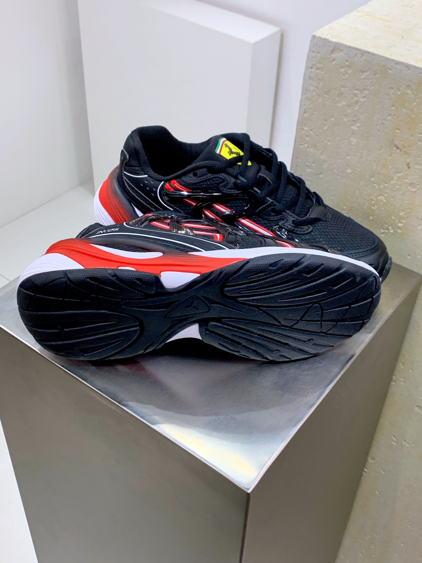 Male Running Shoes Black Shock Absorbing M-l-s