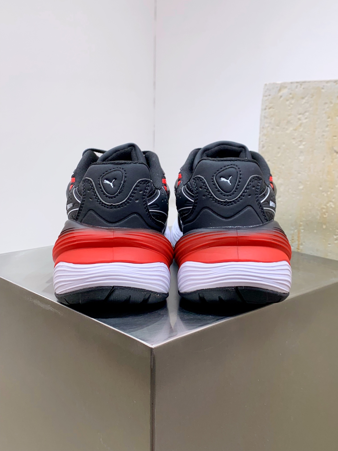 Male Running Shoes Black Shock Absorbing M-l-s