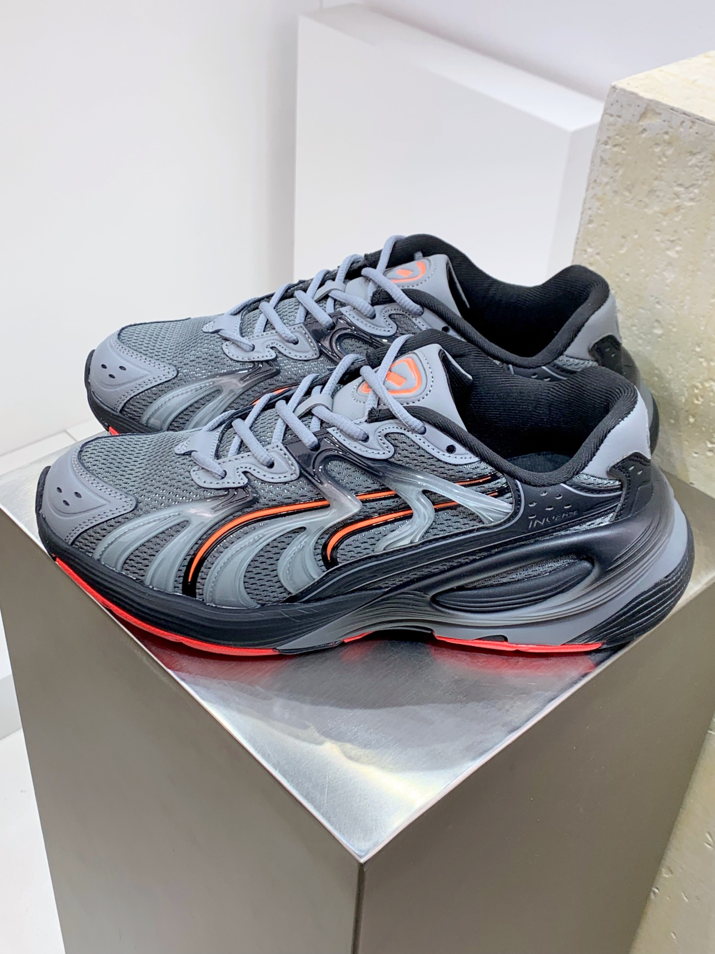 Male Running Shoes Black Shock Absorbing M-l-s