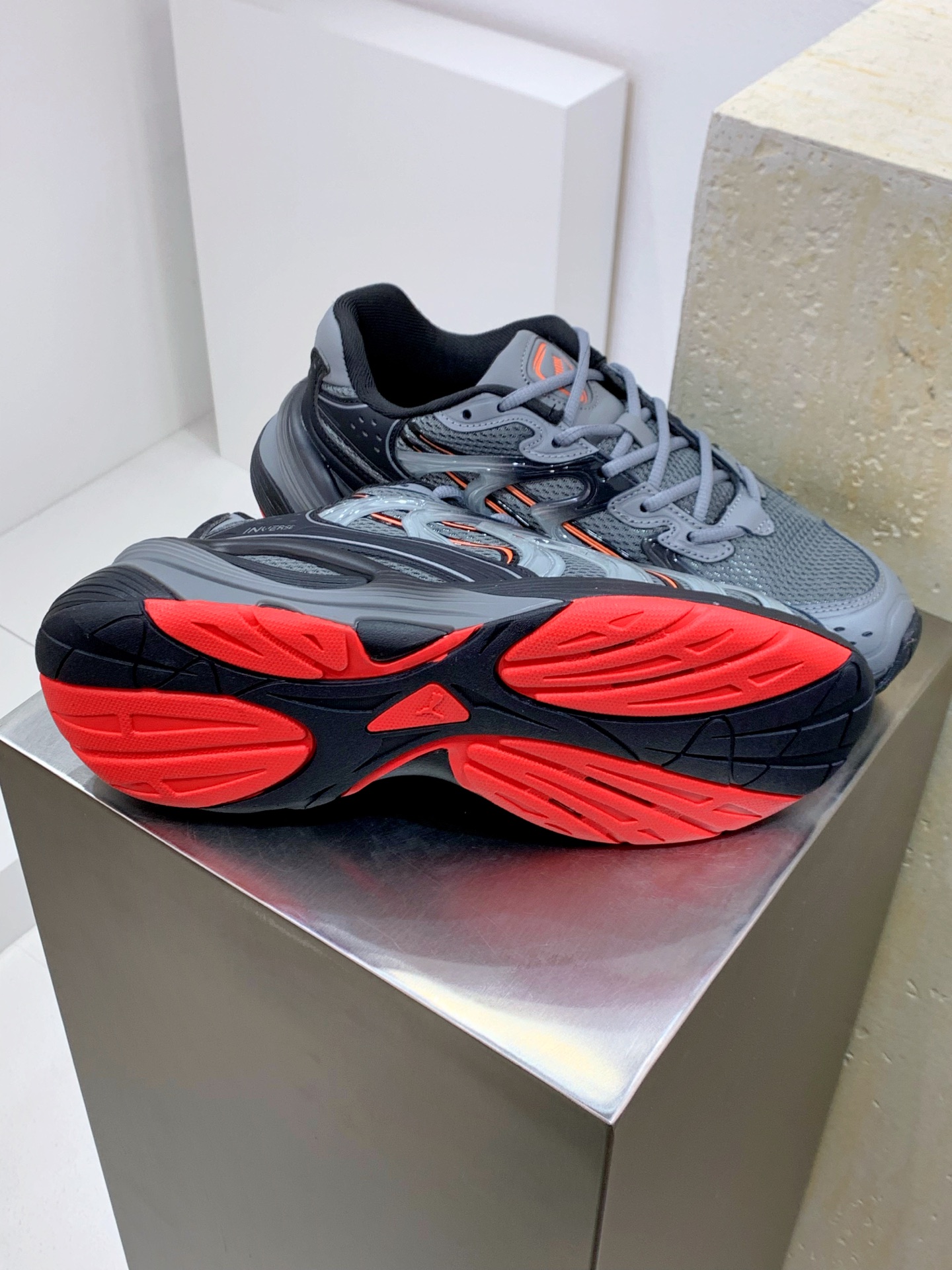 Male Running Shoes Black Shock Absorbing M-l-s