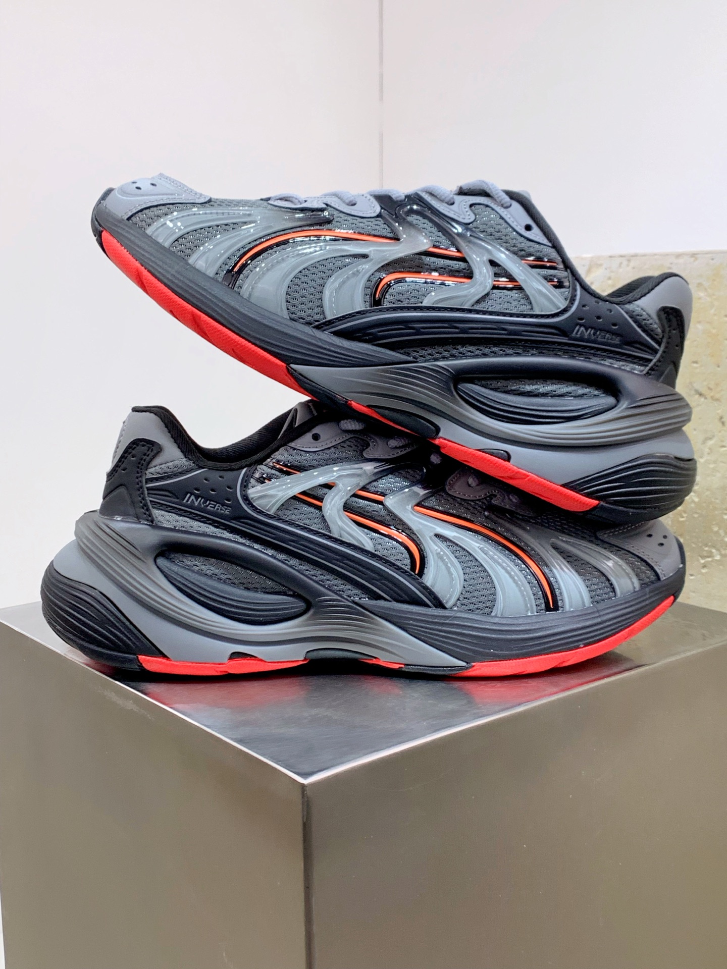 Male Running Shoes Black Shock Absorbing M-l-s