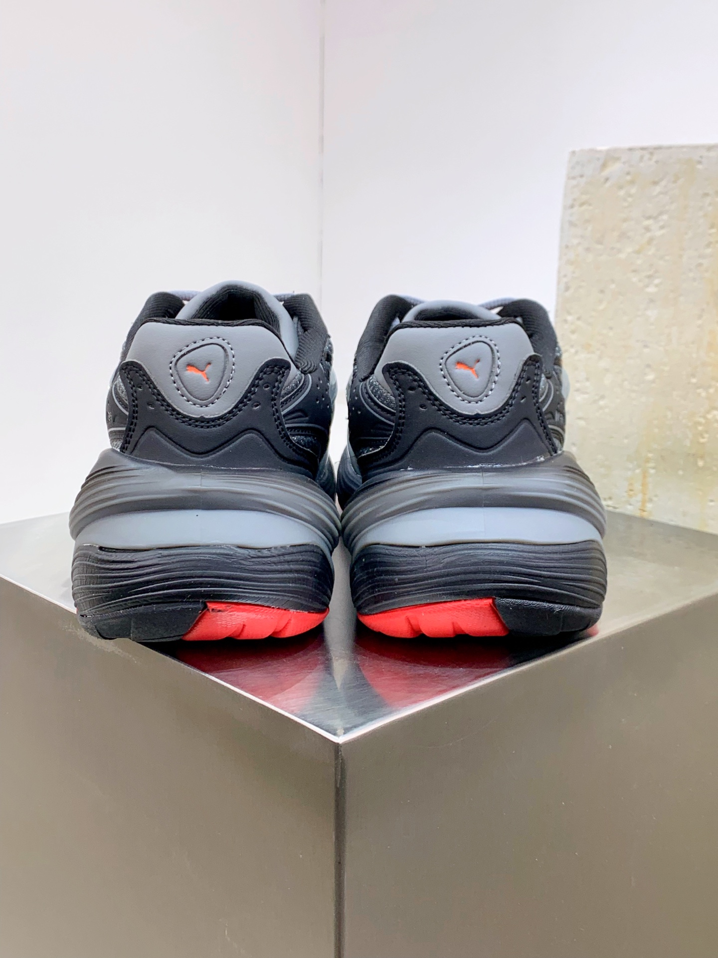 Male Running Shoes Black Shock Absorbing M-l-s