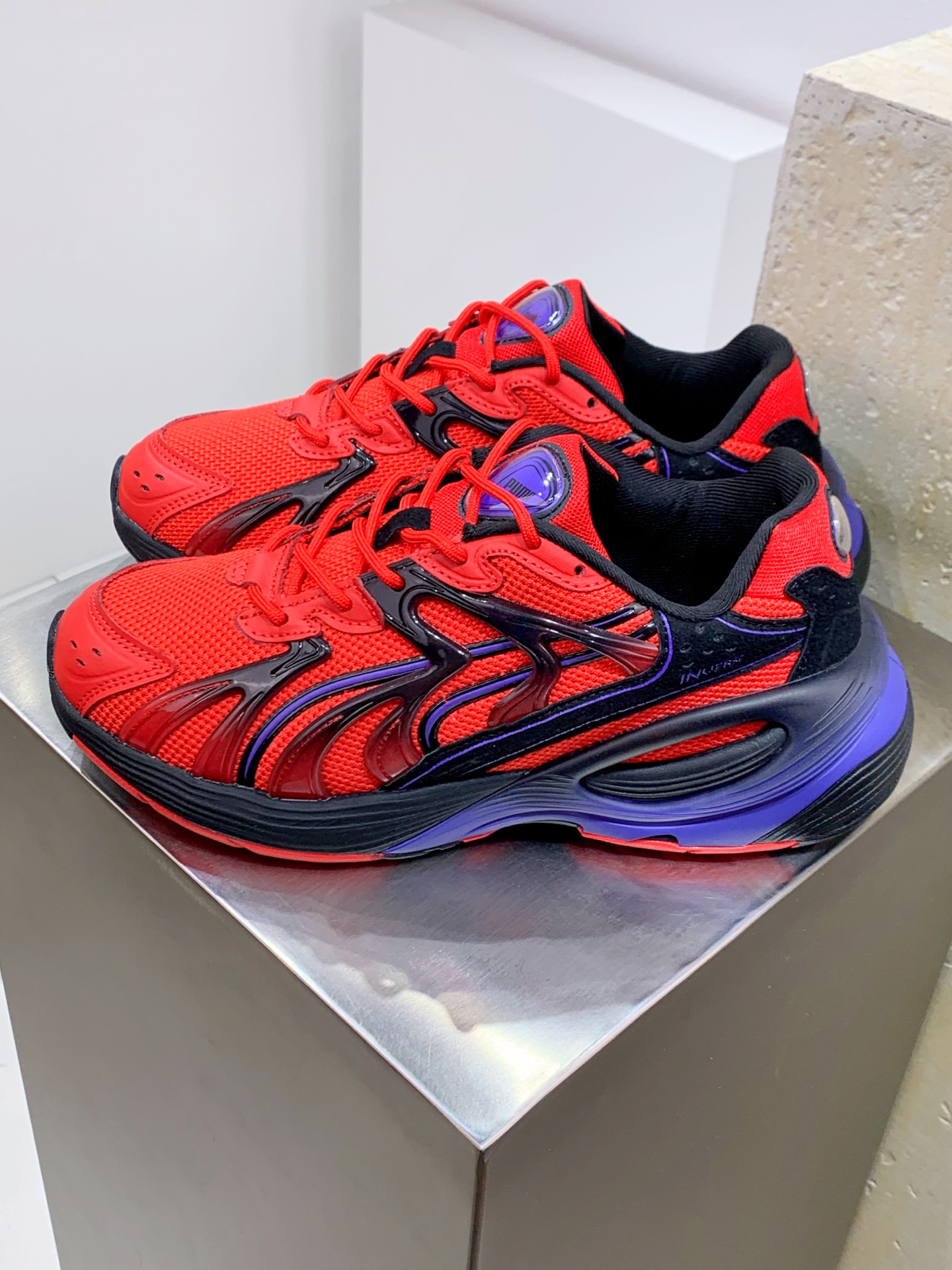 Male Running Shoes Black Shock Absorbing M-l-s