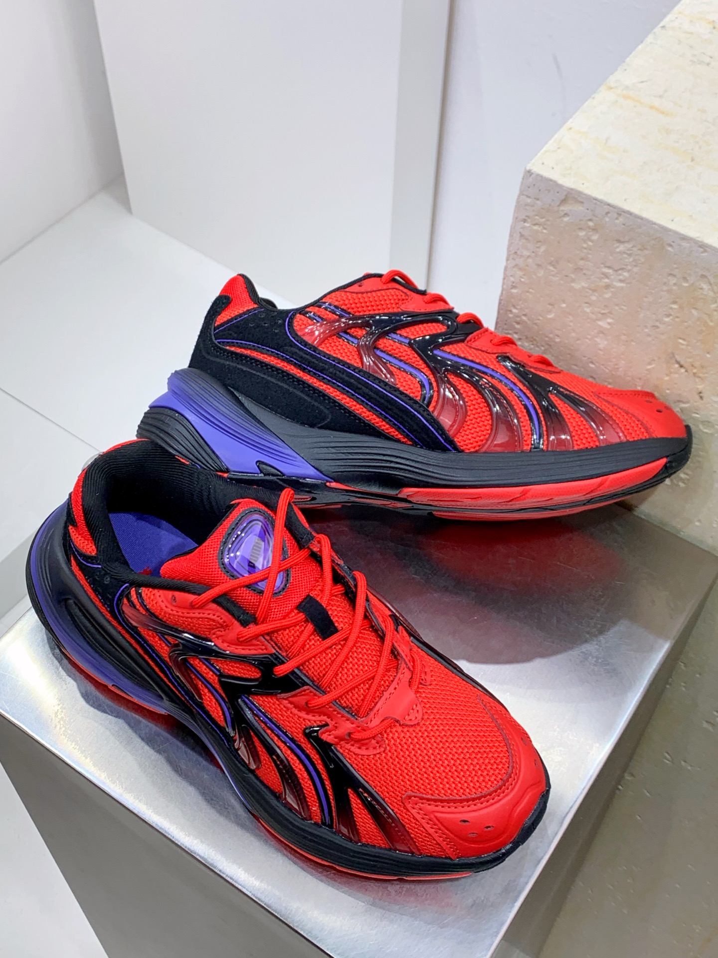 Male Running Shoes Black Shock Absorbing M-l-s