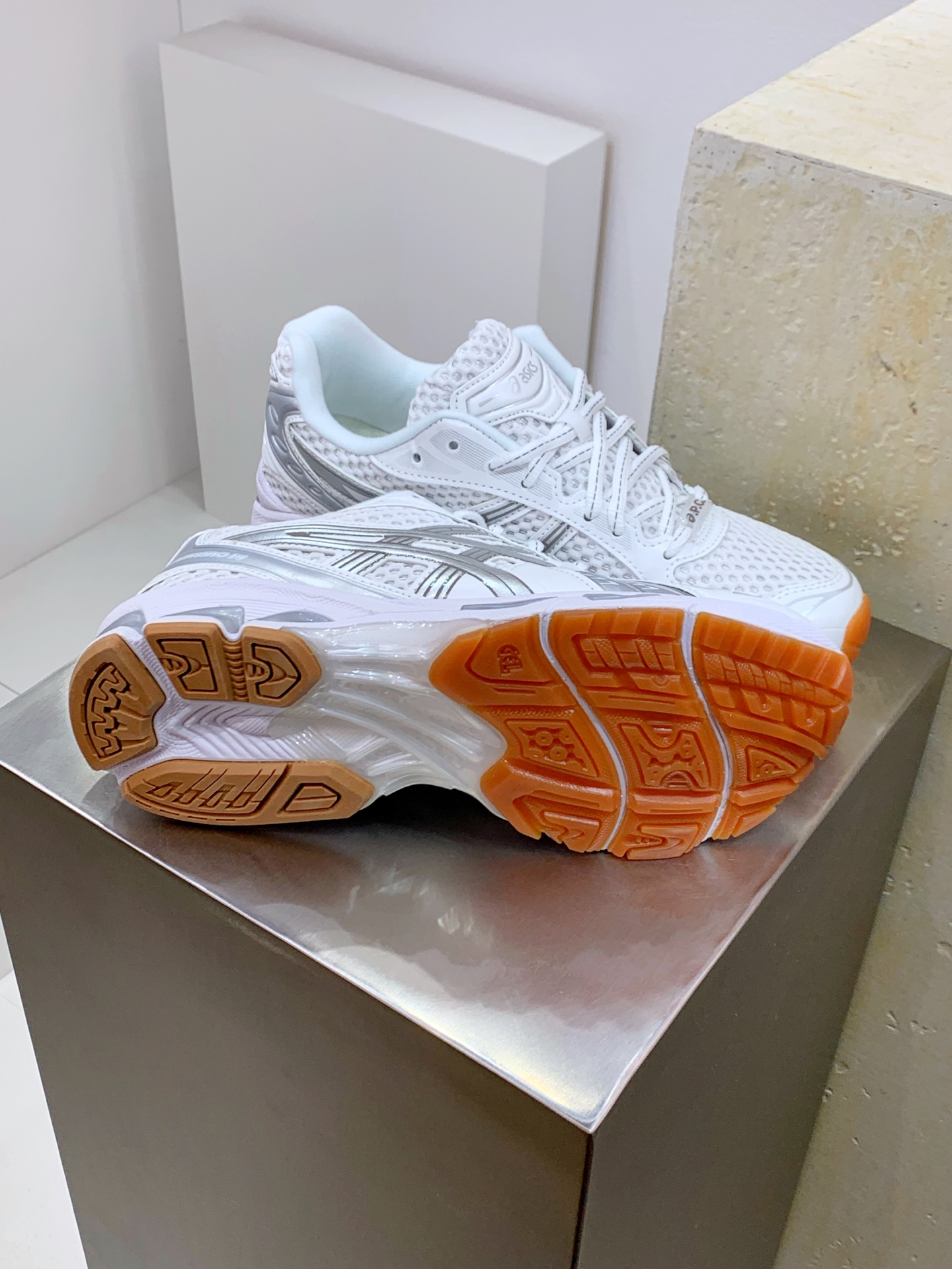 Asics Running Shoes Blue Breathable M-l-s