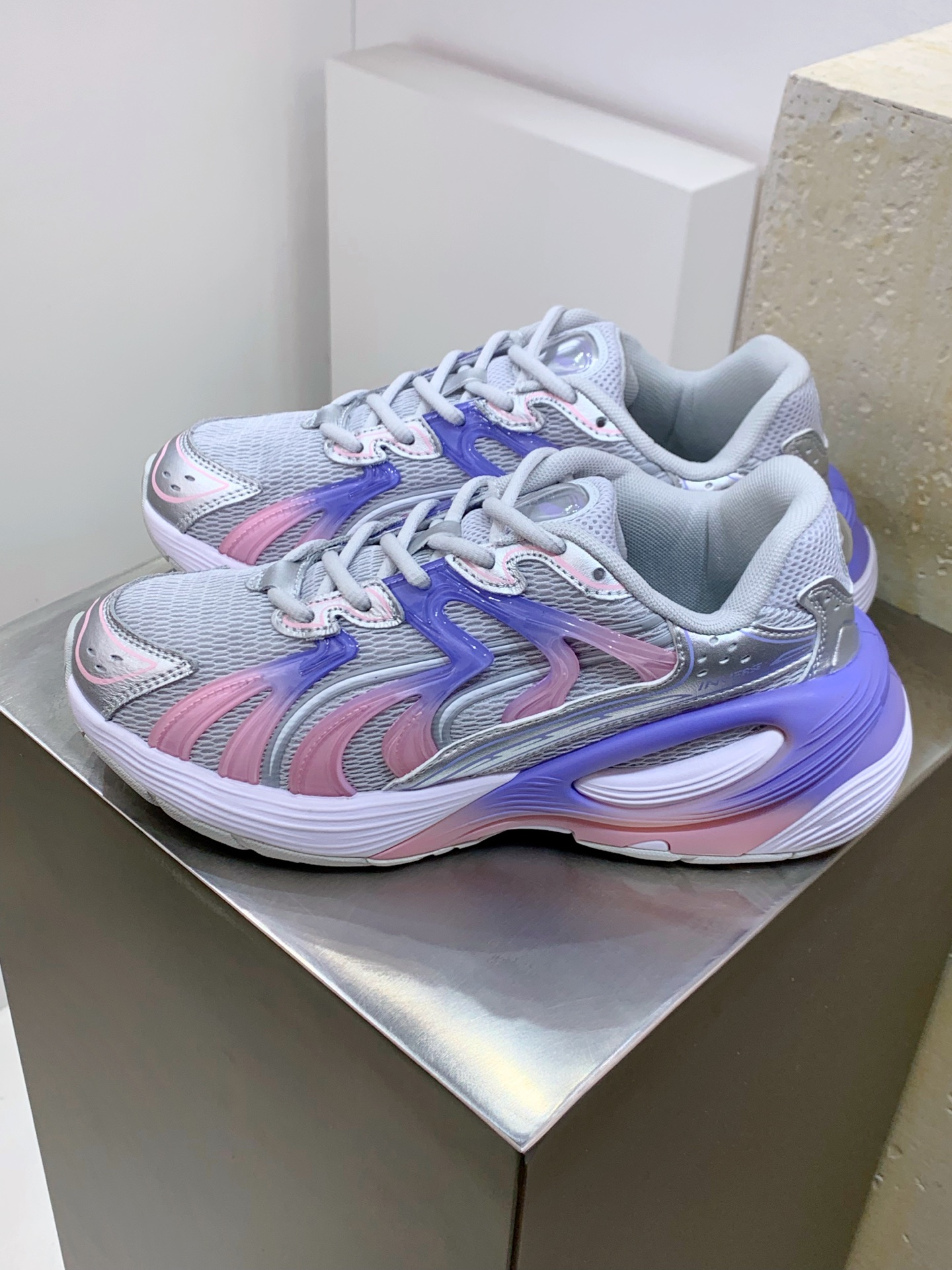 Female Running Shoes Black Shock Absorbing M-l-s